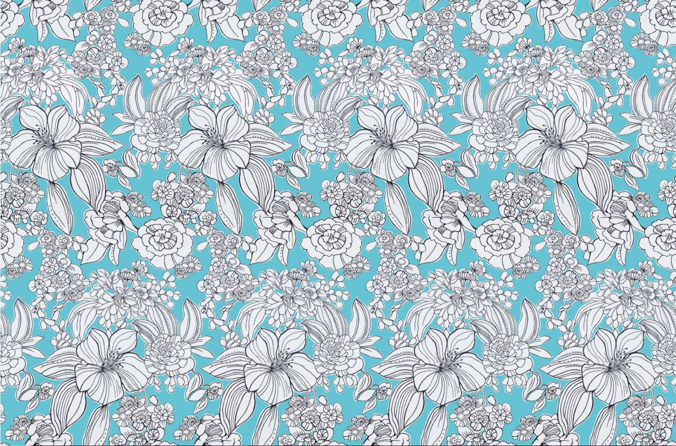 Cyan Emily Floral
