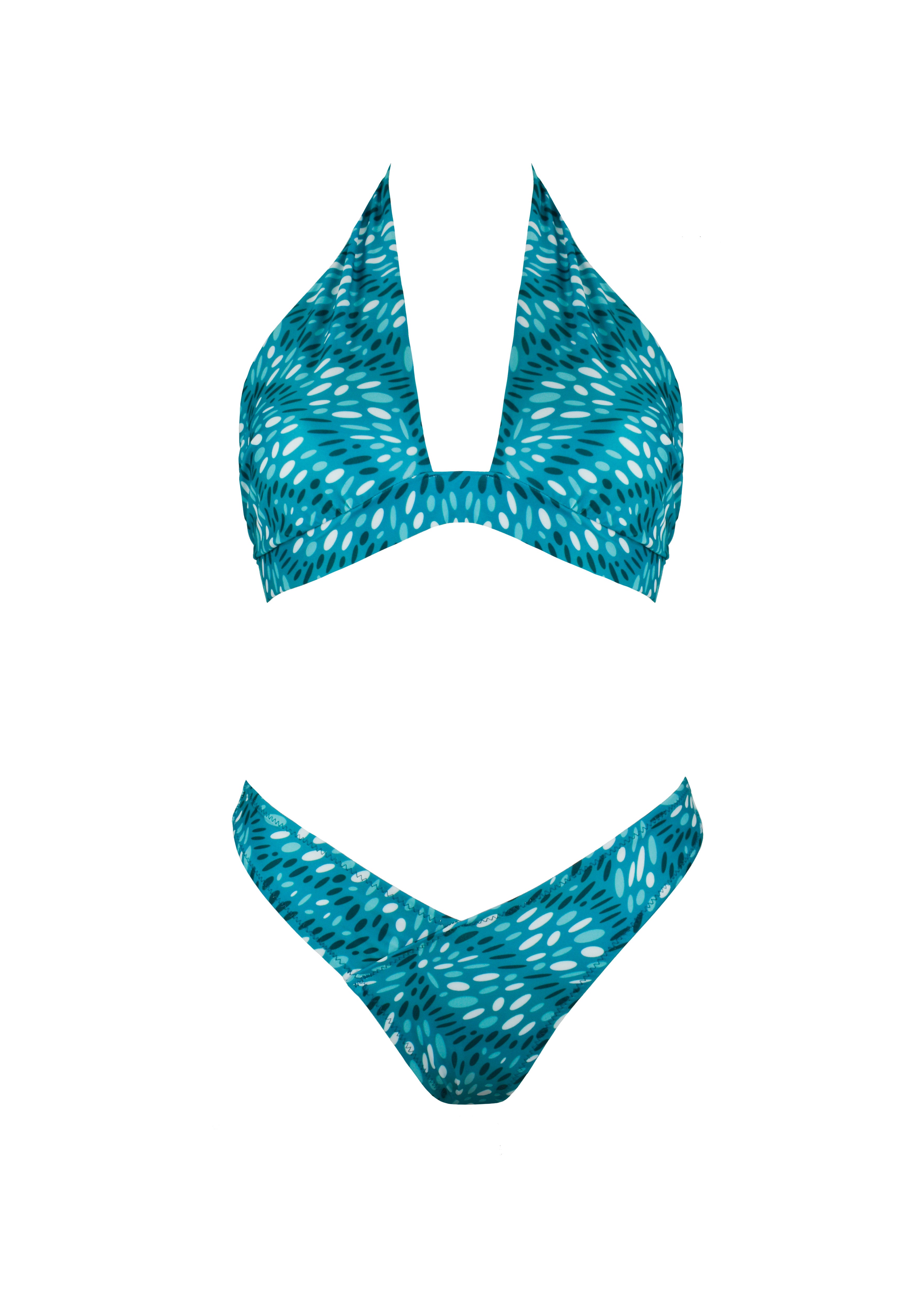 Lilian Bikini - Teal Flyingfish - Set