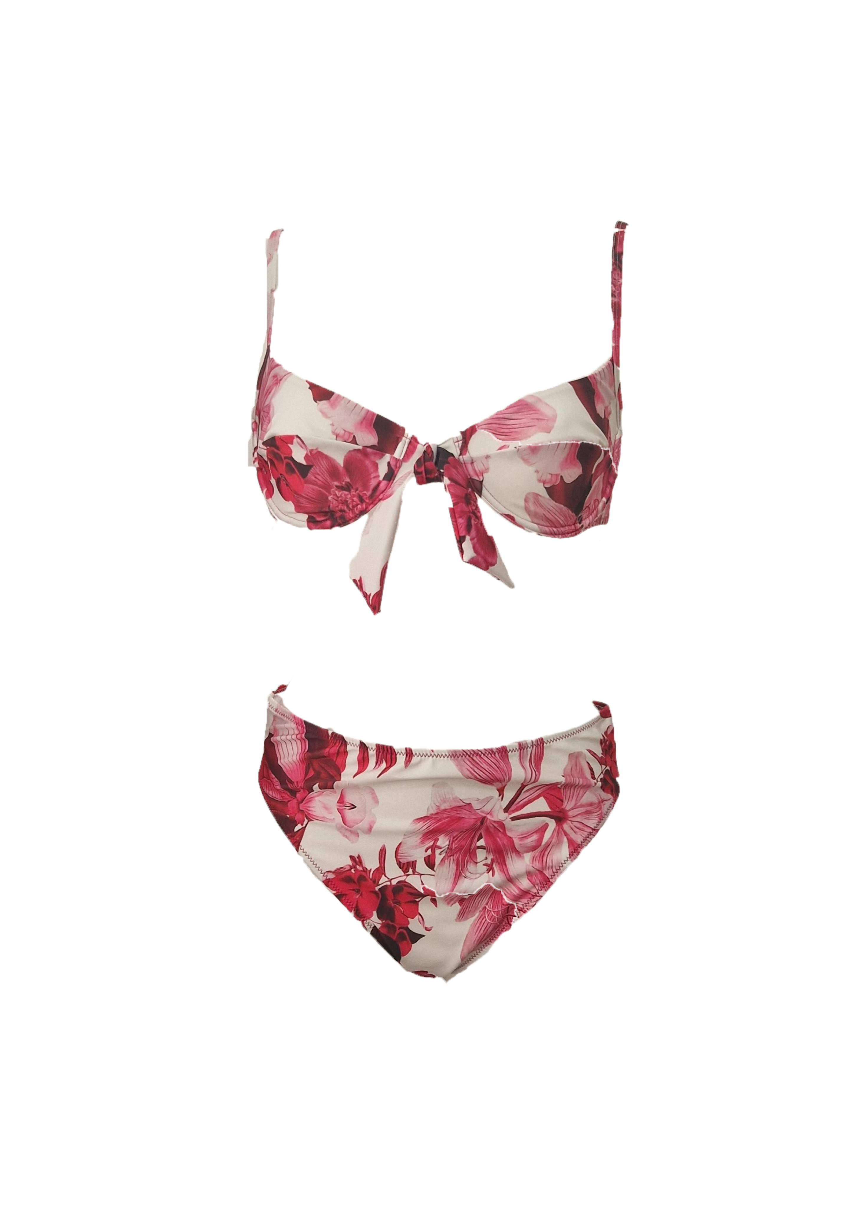 Diana Bikini - Royal-Fuchsia Flowers