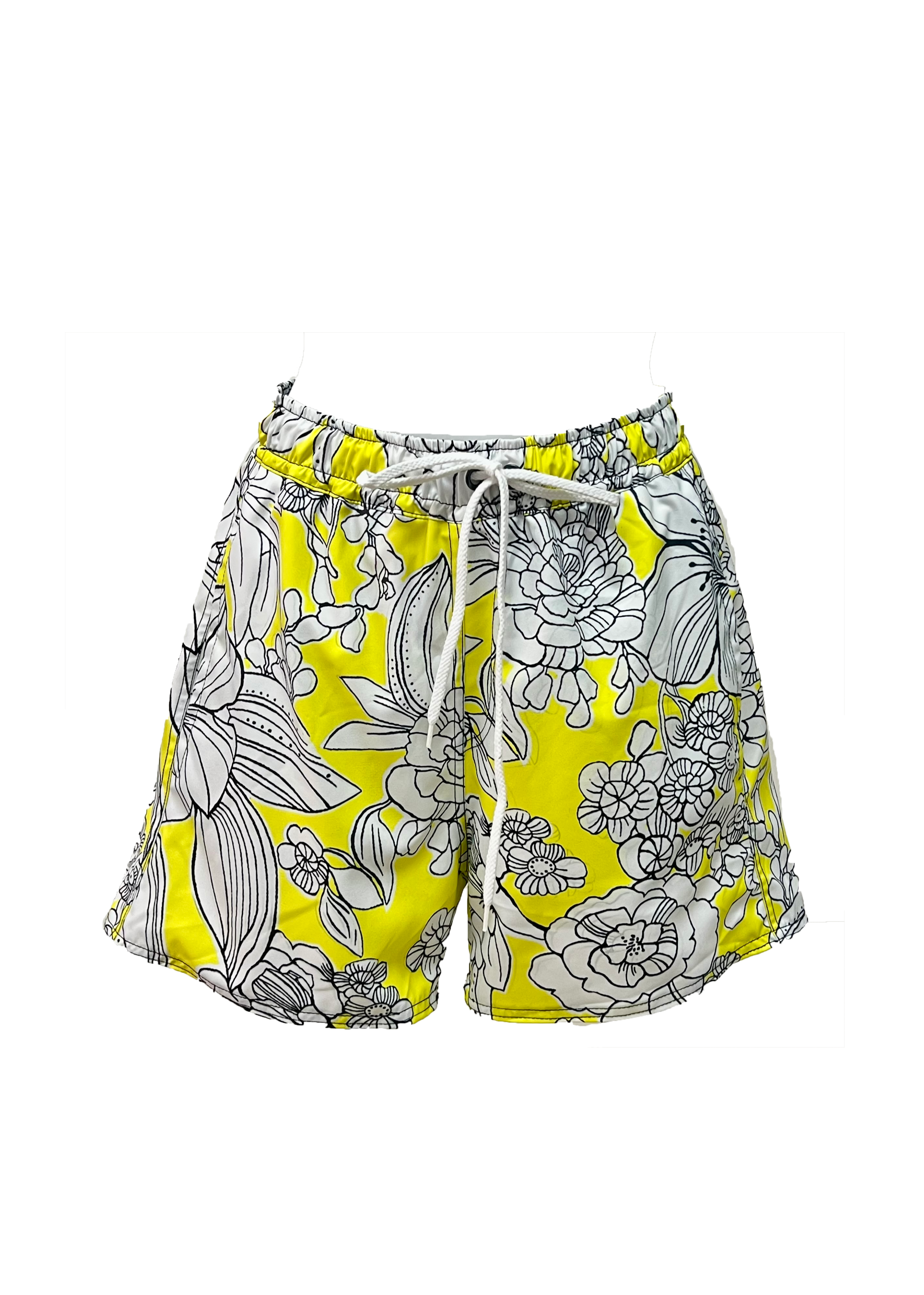 Aris Swim Shorts - Yellow Emily Floral