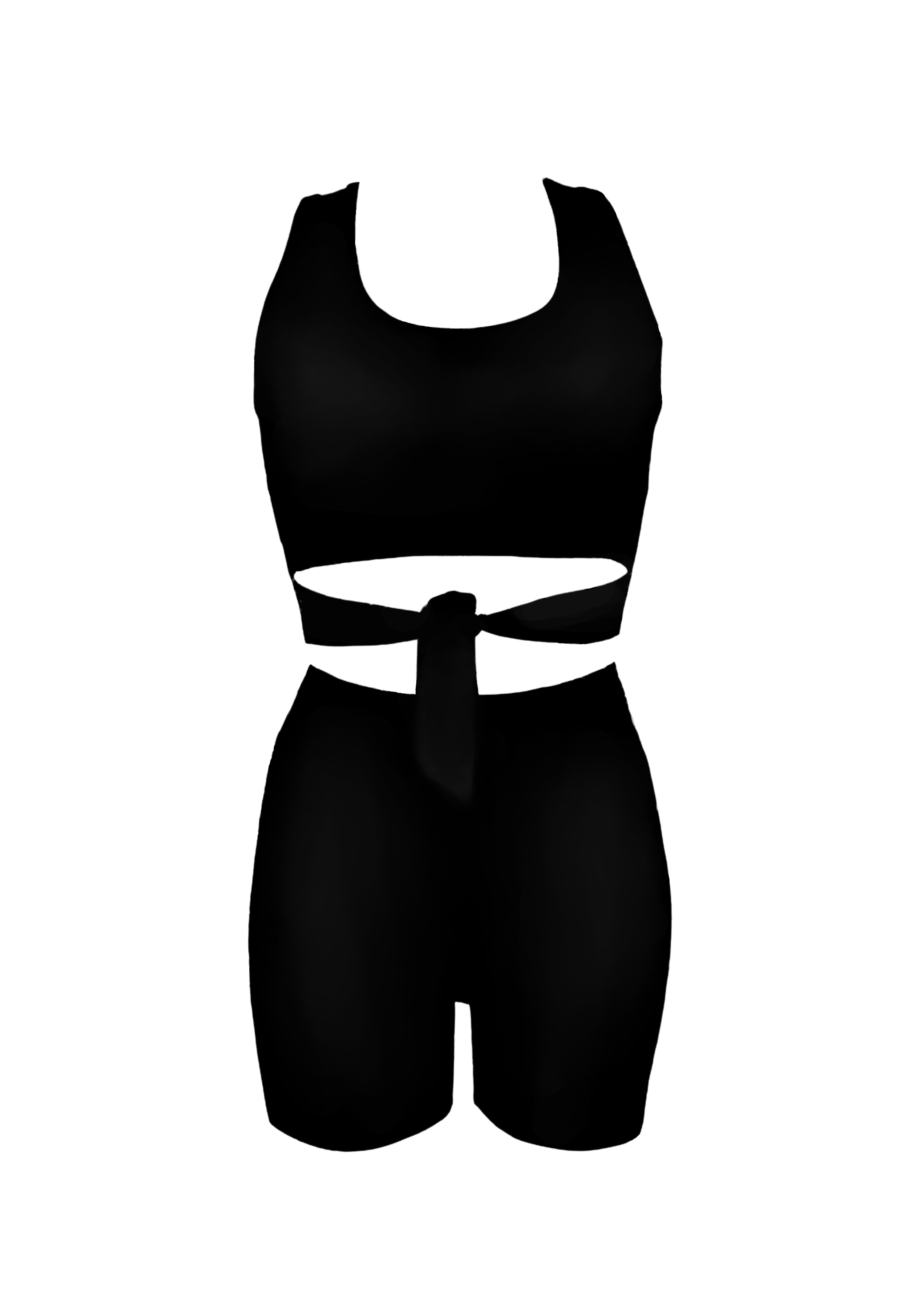 Daphne Biker Shorts - Black Abyss