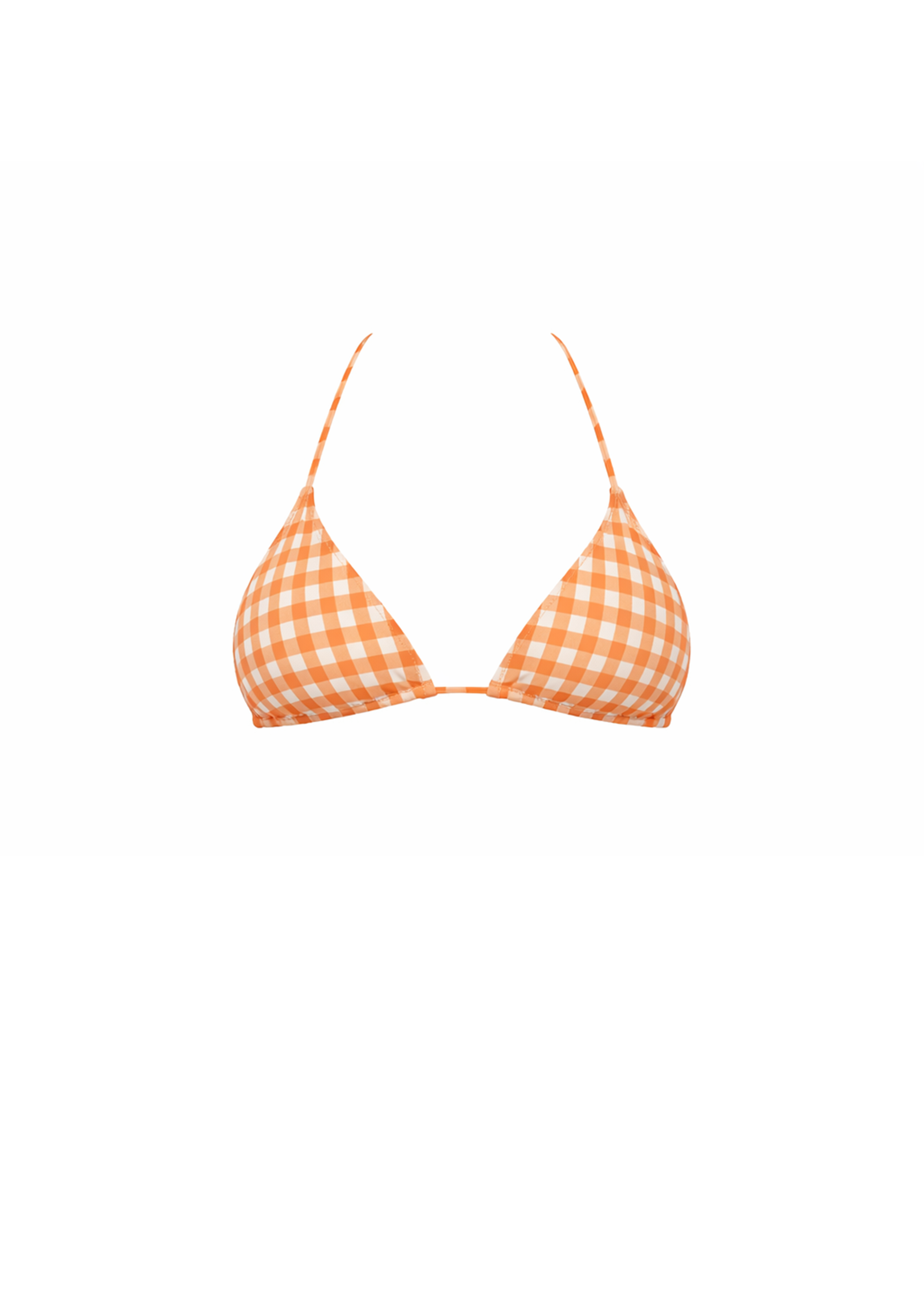 Brigitte Bikini - Orange Plaid - Top