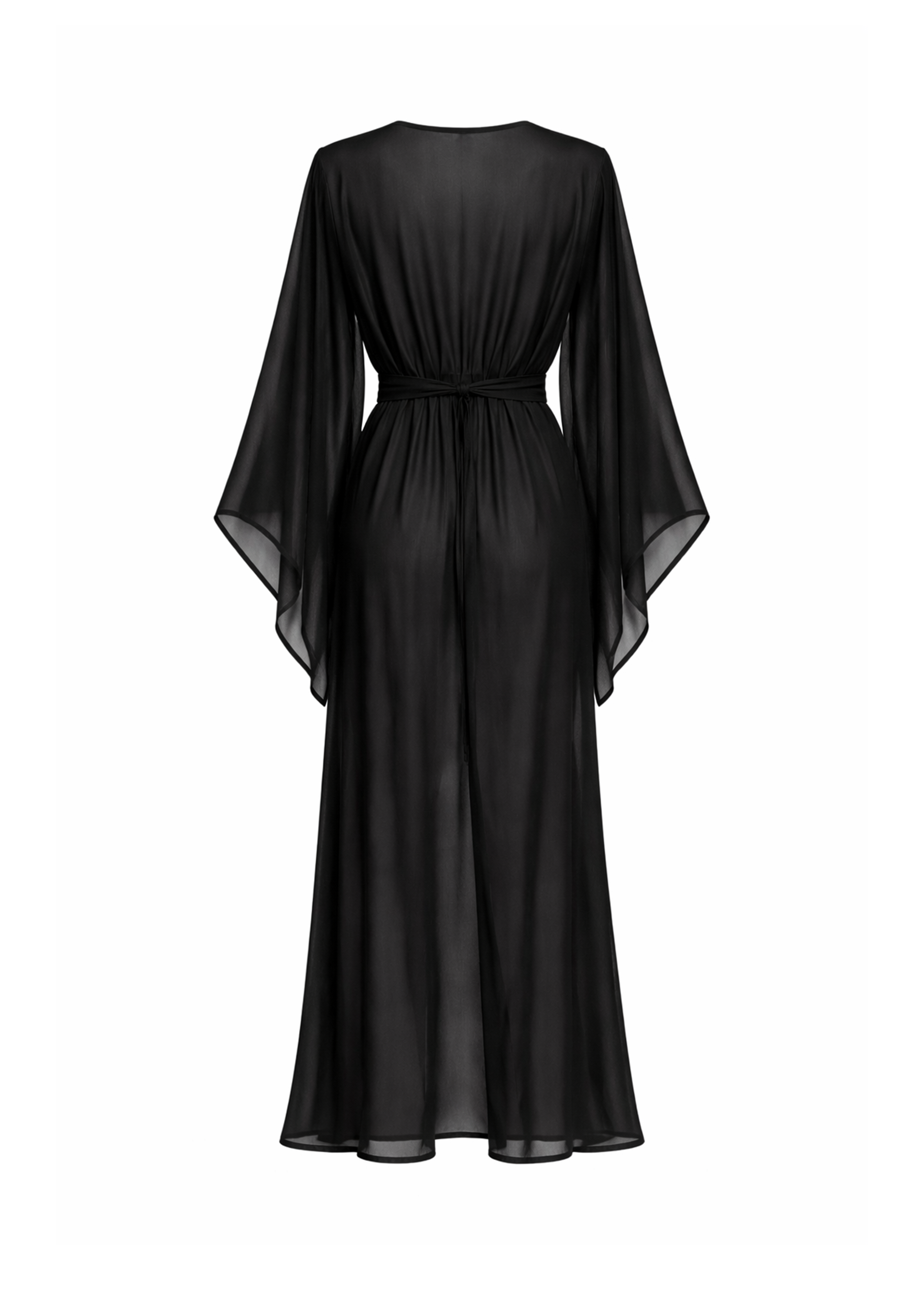 Fiona Beach Kimono - Schwarzer Abgrund