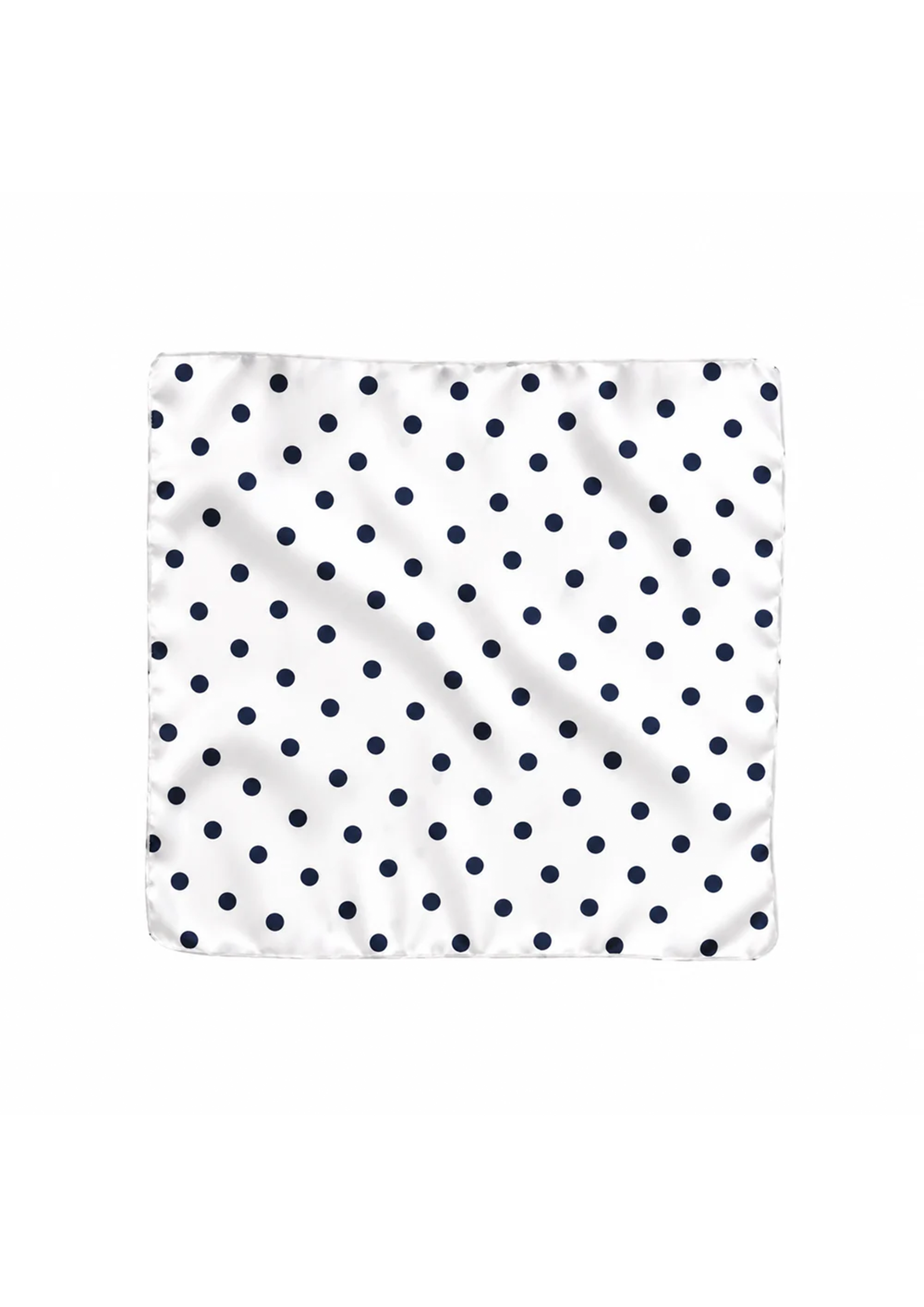 Celeste Scarf - White with Black Polka Dots
