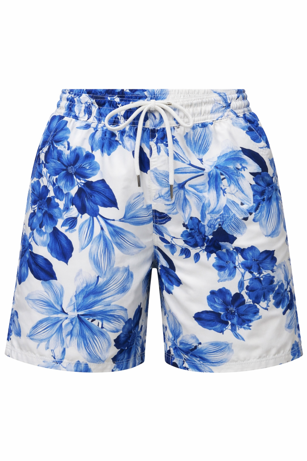 Aris Swim Shorts - Royal-Blue Flowers