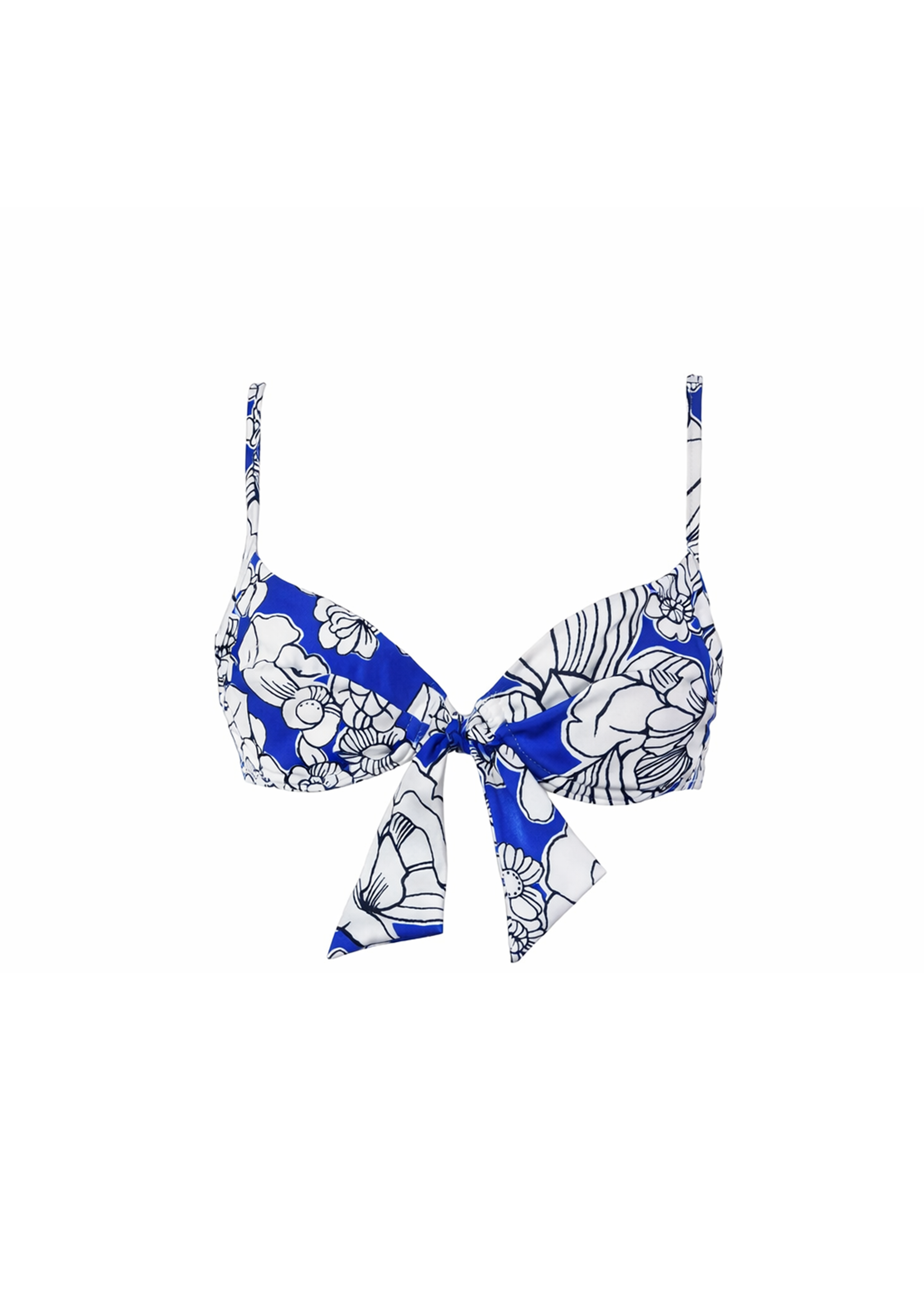 Diana Bikini - Blue Emily Floral - Top