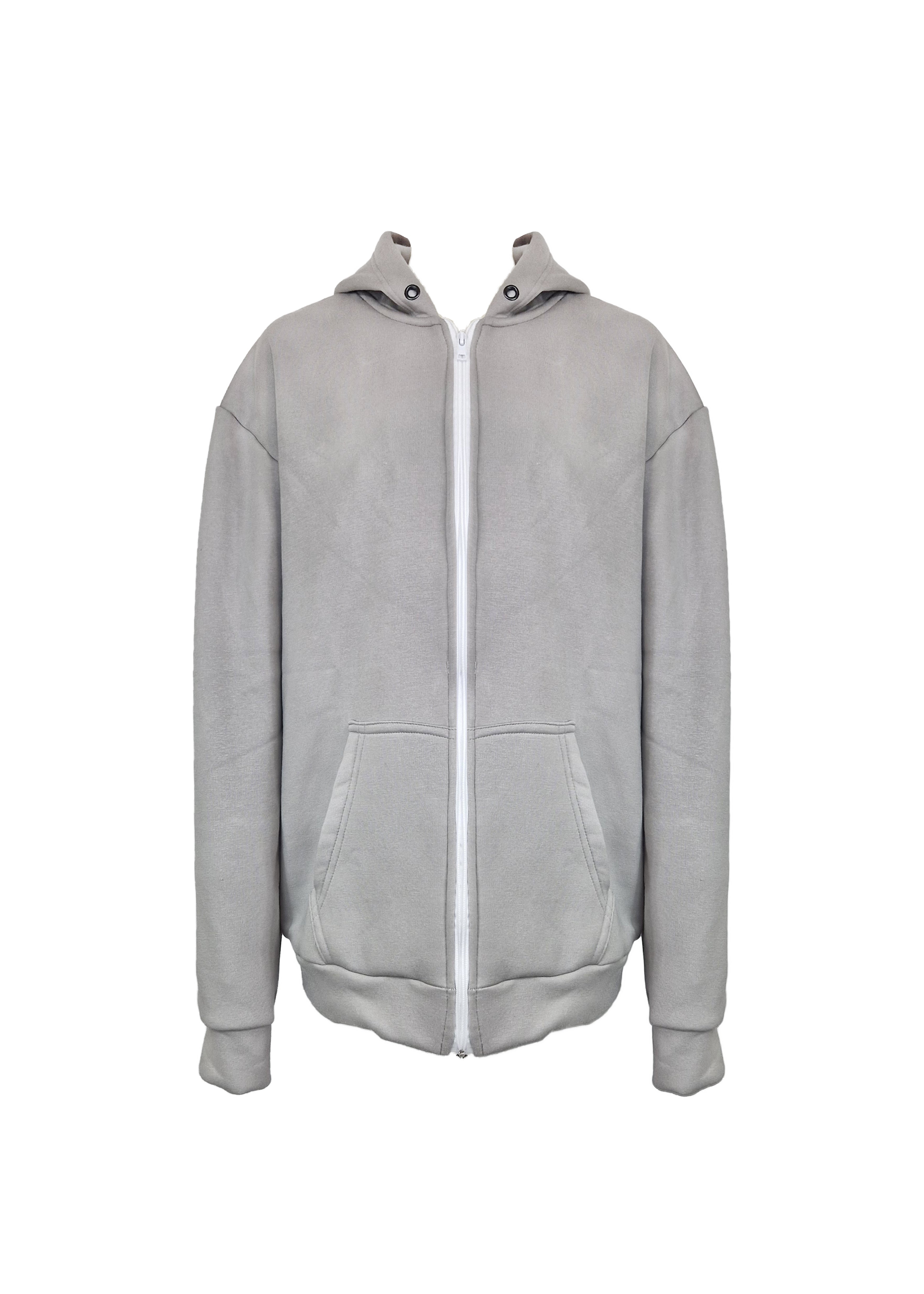 Aias Zip-Up Hoodie - Dove Grey