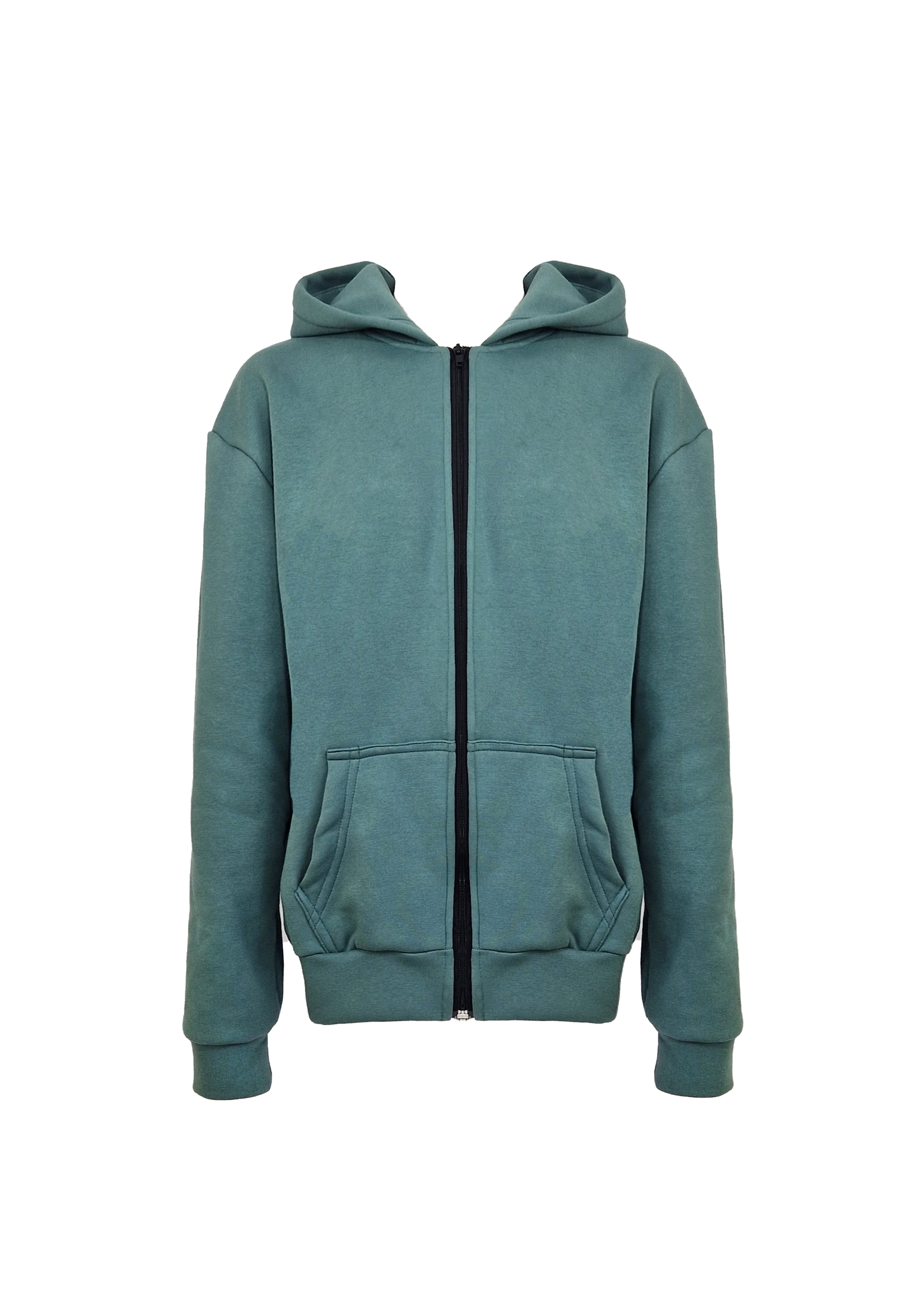 Aias Zip-Up Hoodie - Eucalyptus Green