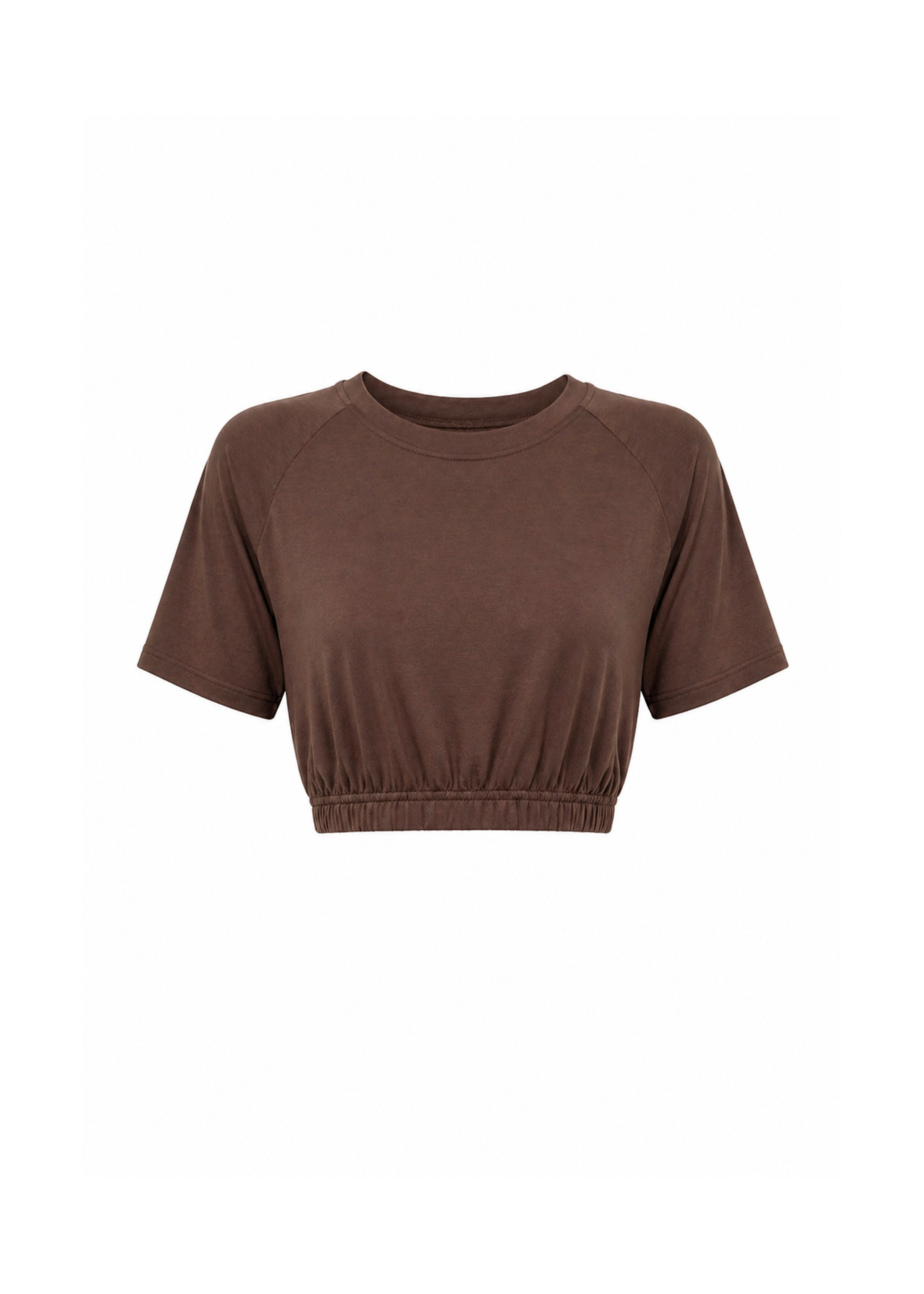 Iphigenia Cropped T-Shirt - Terra Brown
