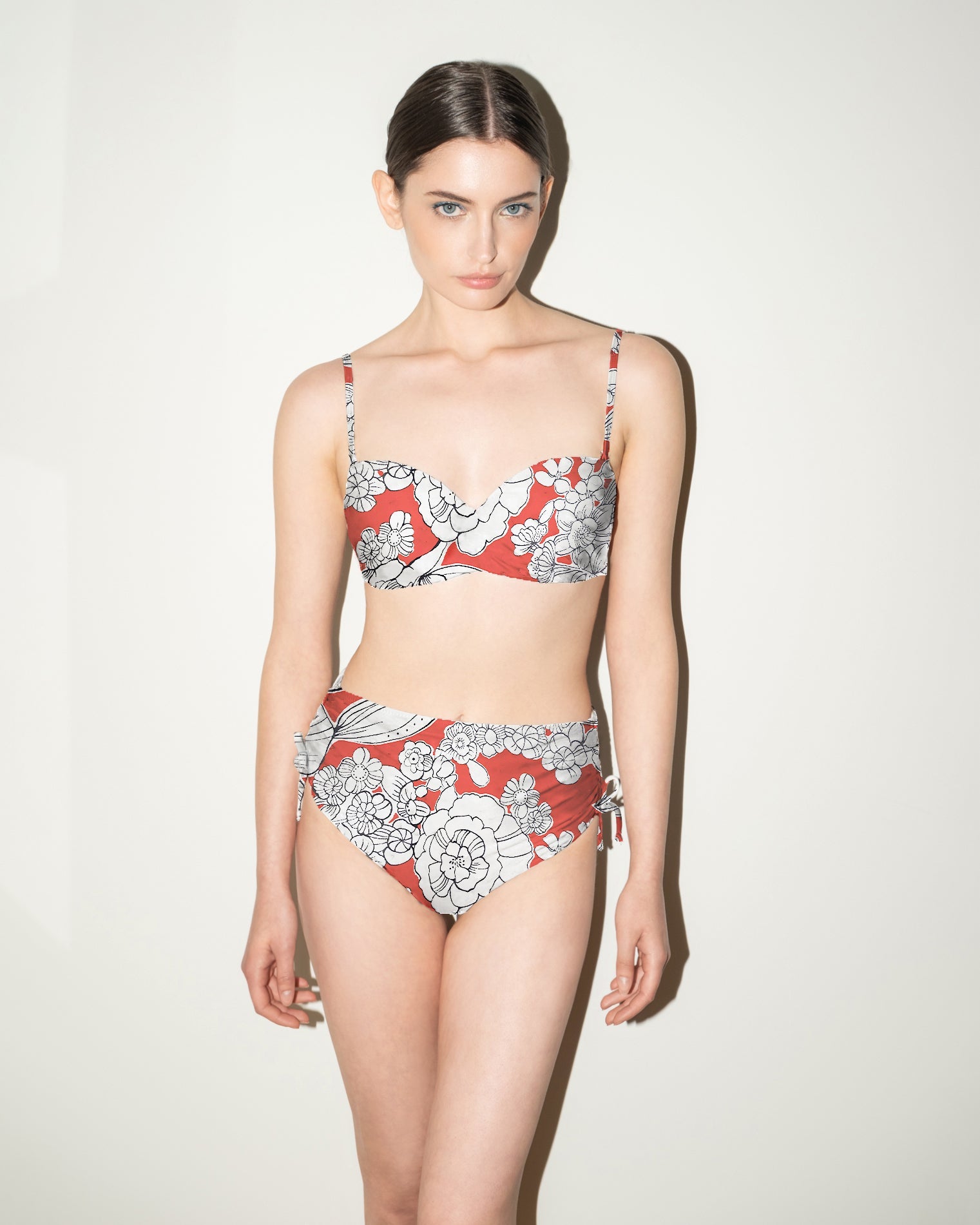 Monique Bikini - Red Emily Floral