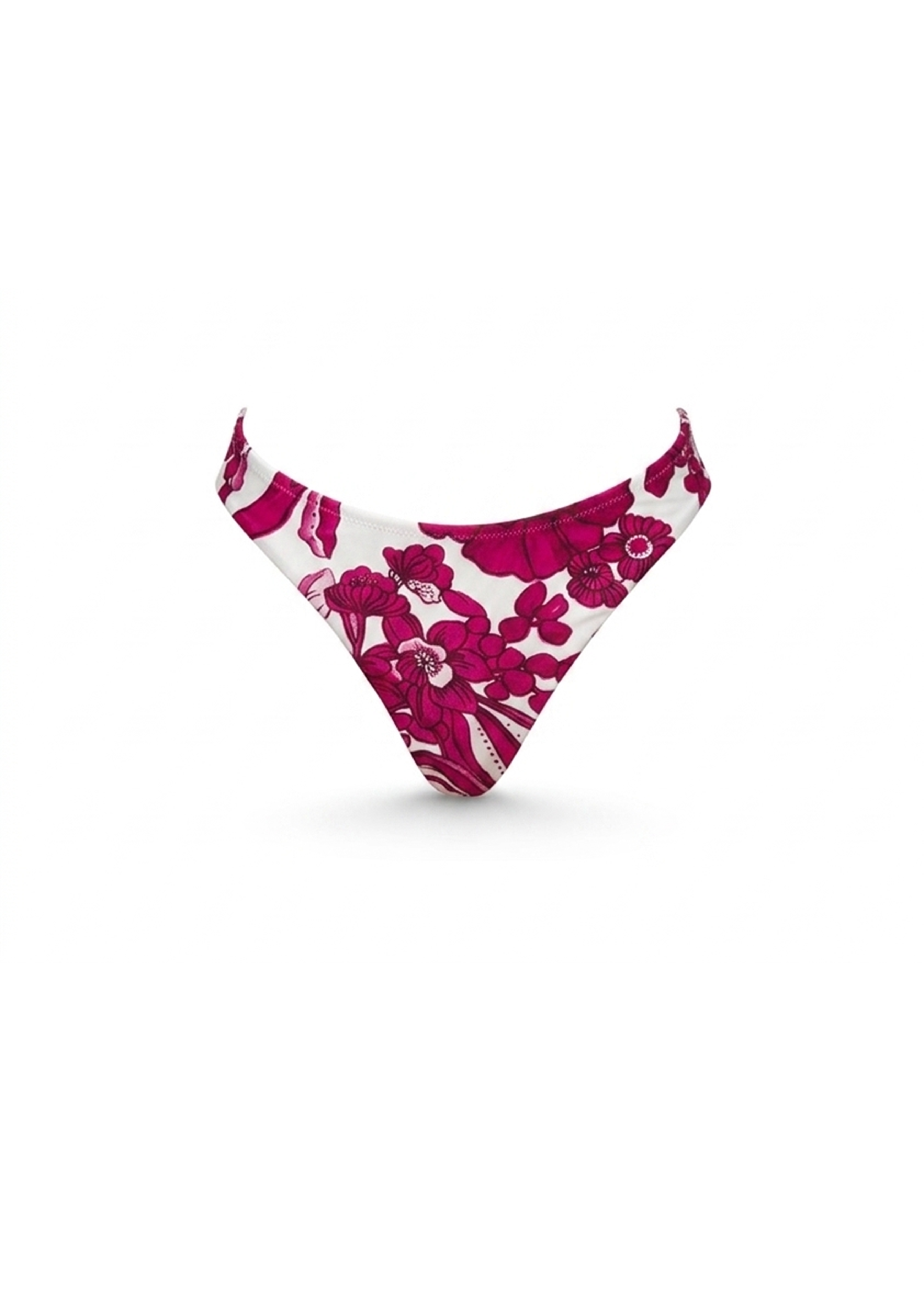 Shirley Bikini -Royal-Fuchsia Flowers - Bot