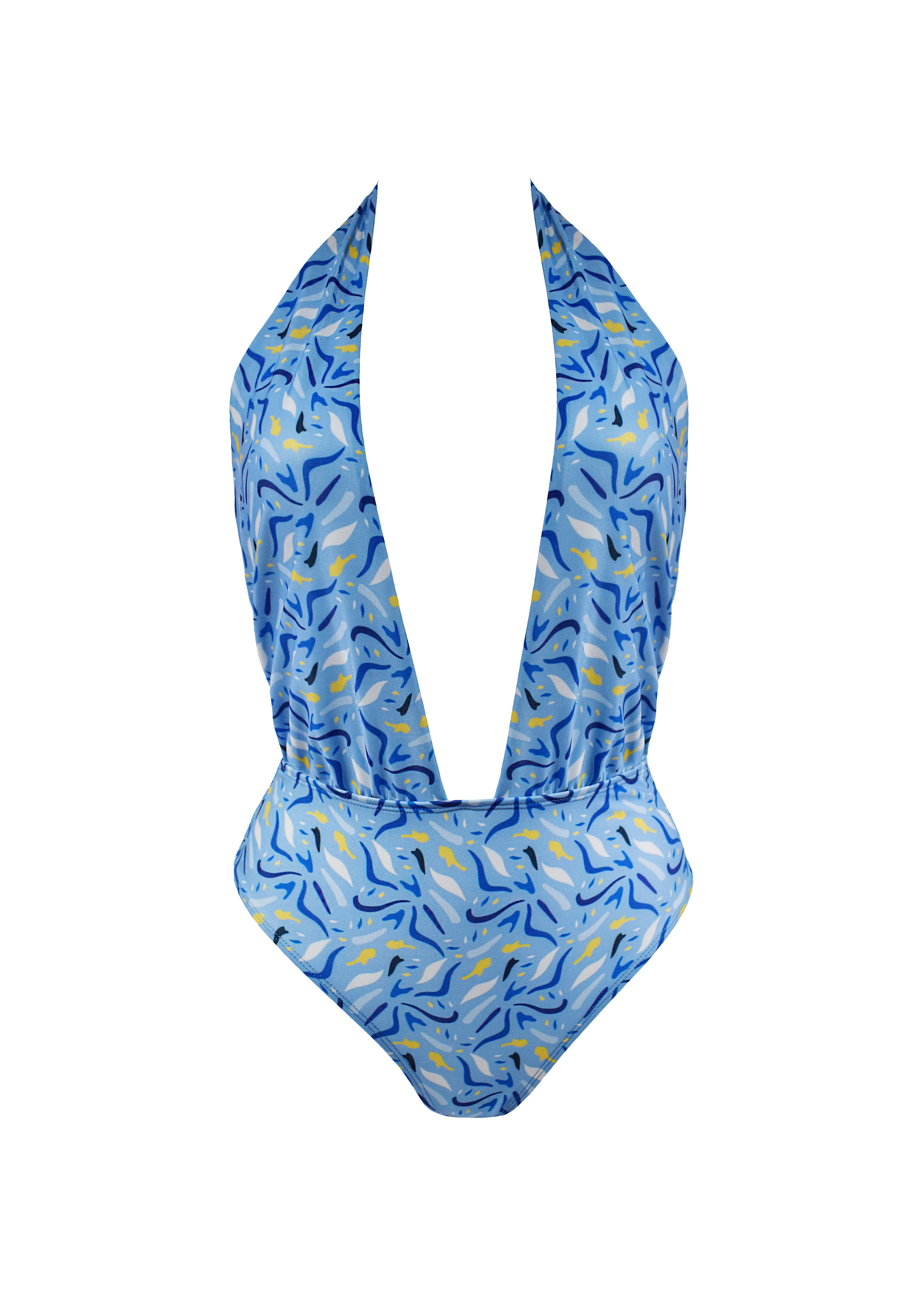 Christina One piece - Blue Squid