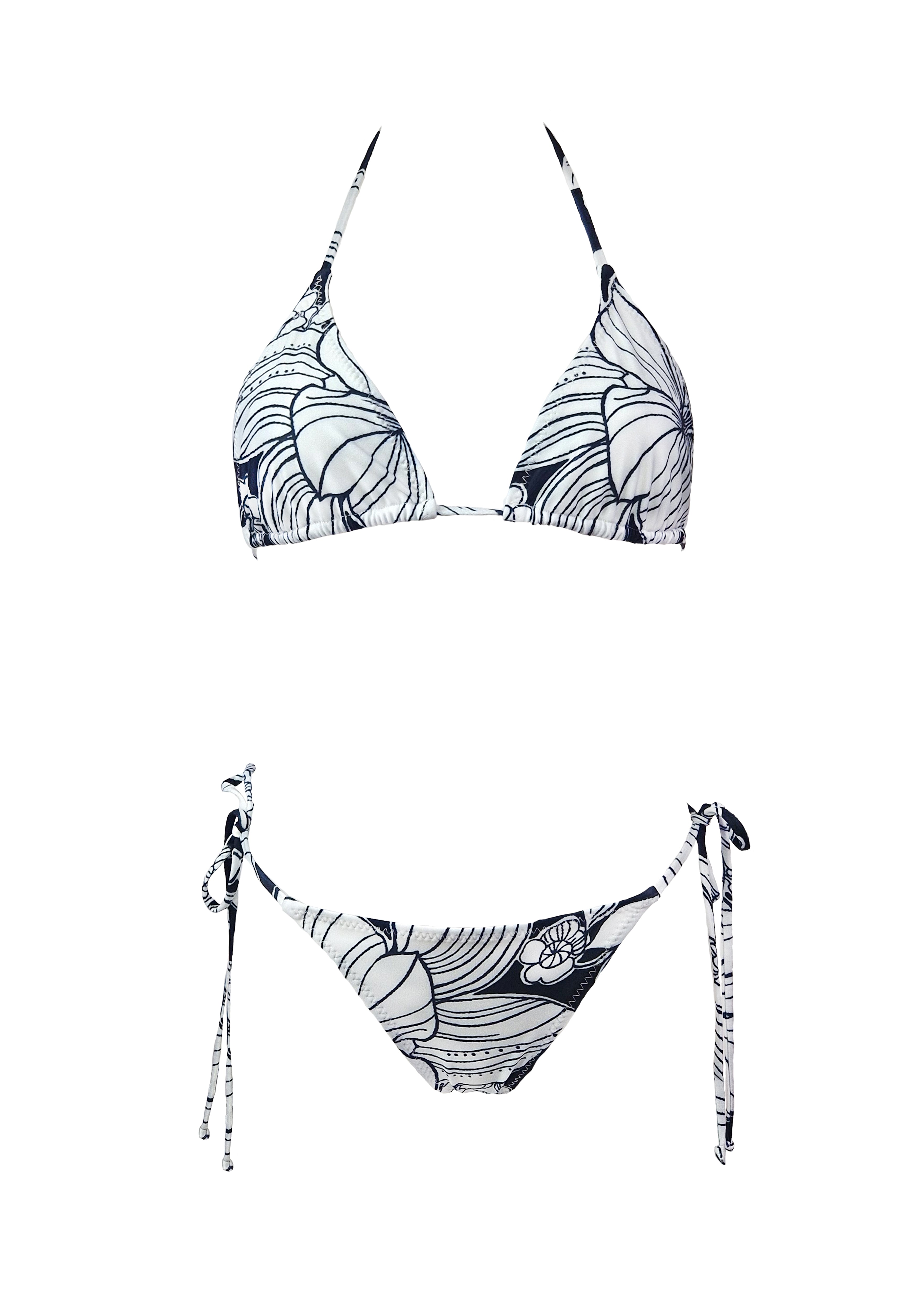 Brigitte Bikini - Black Emily Floral