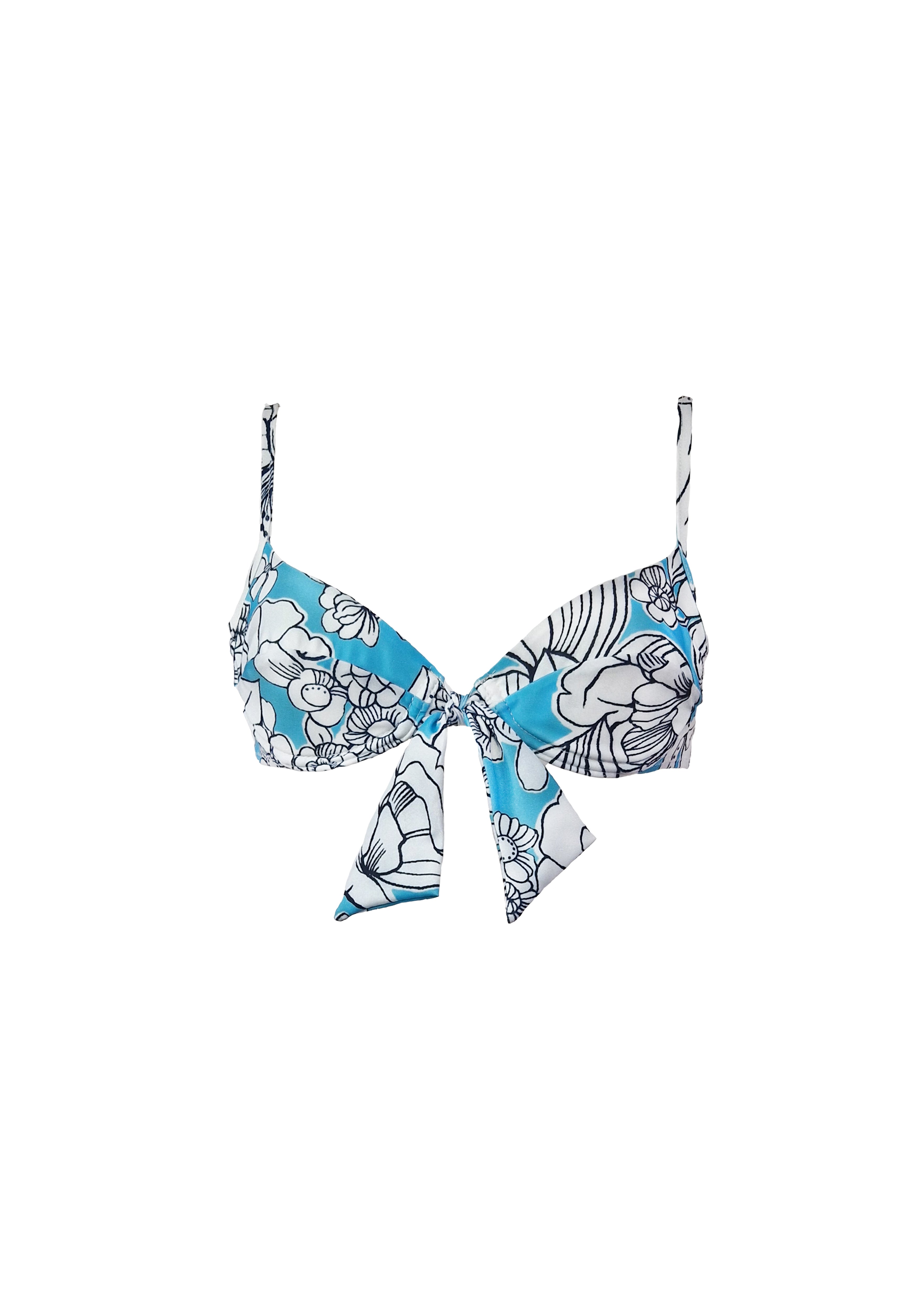 Diana Bikini - Cyan Emily Floral Top
