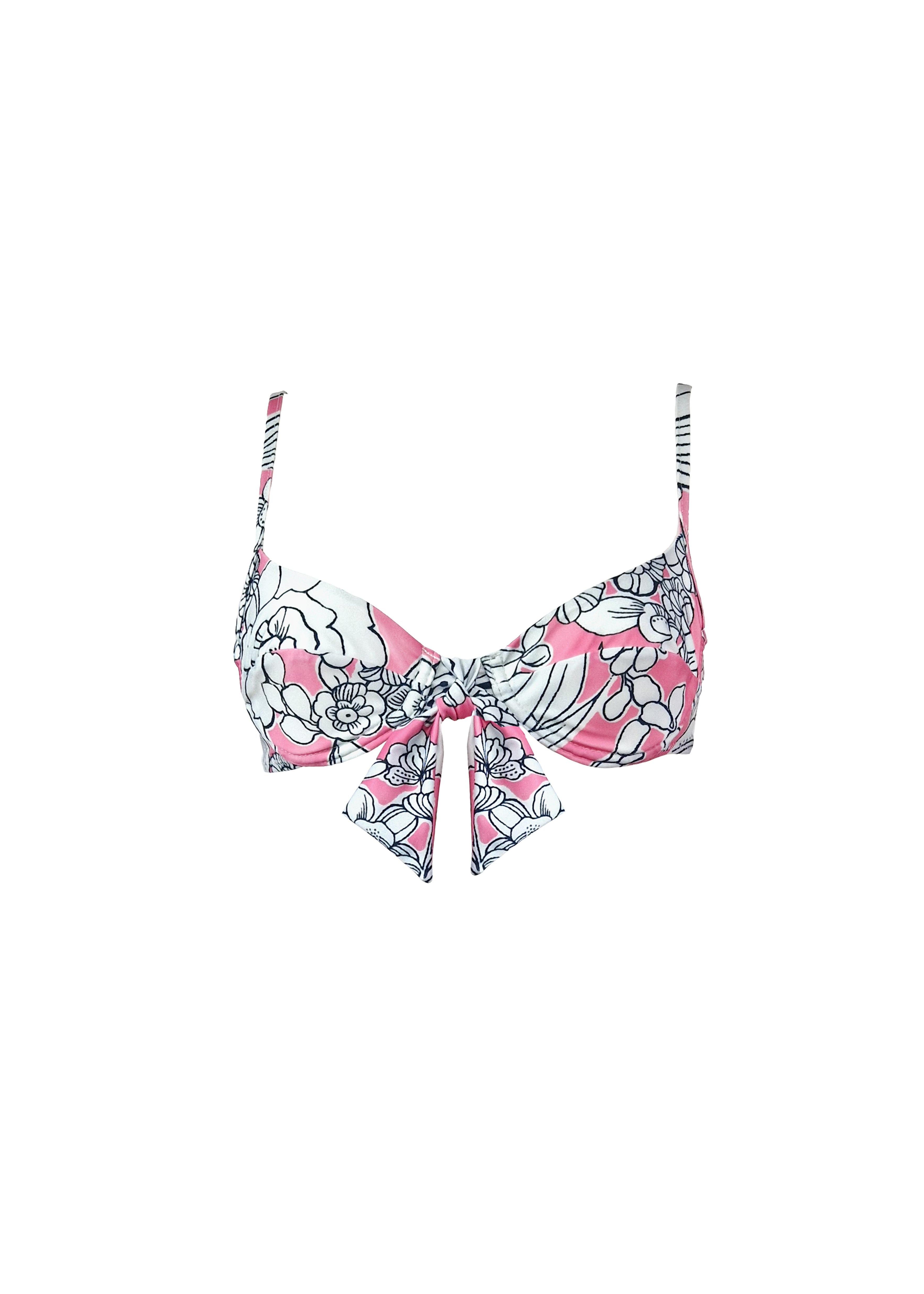 Diana Bikini - Pink Emily Floral Top