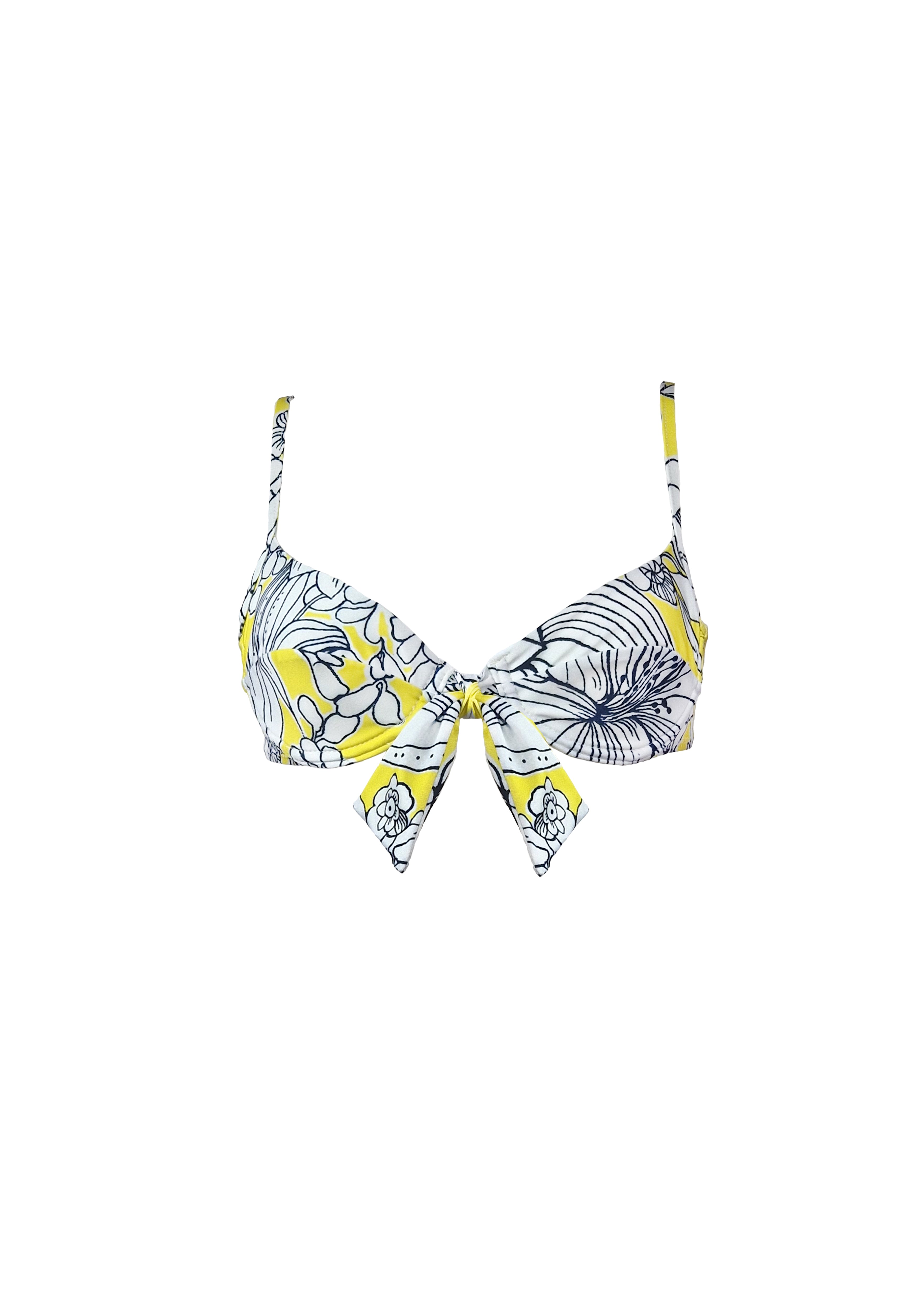 Diana Bikini - Yellow Emily Floral Top