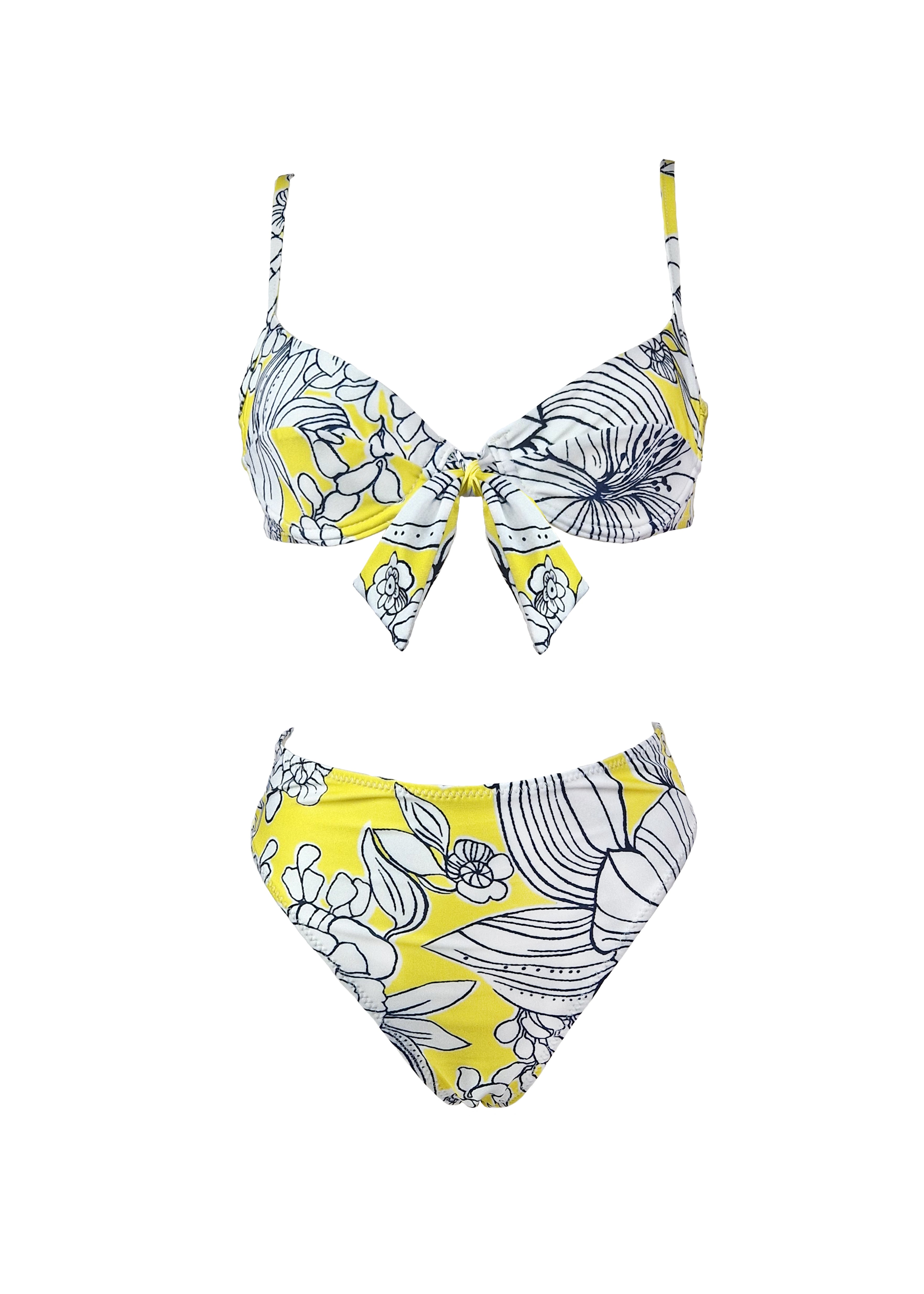 Diana Bikini - Yellow Emily Floral - Set