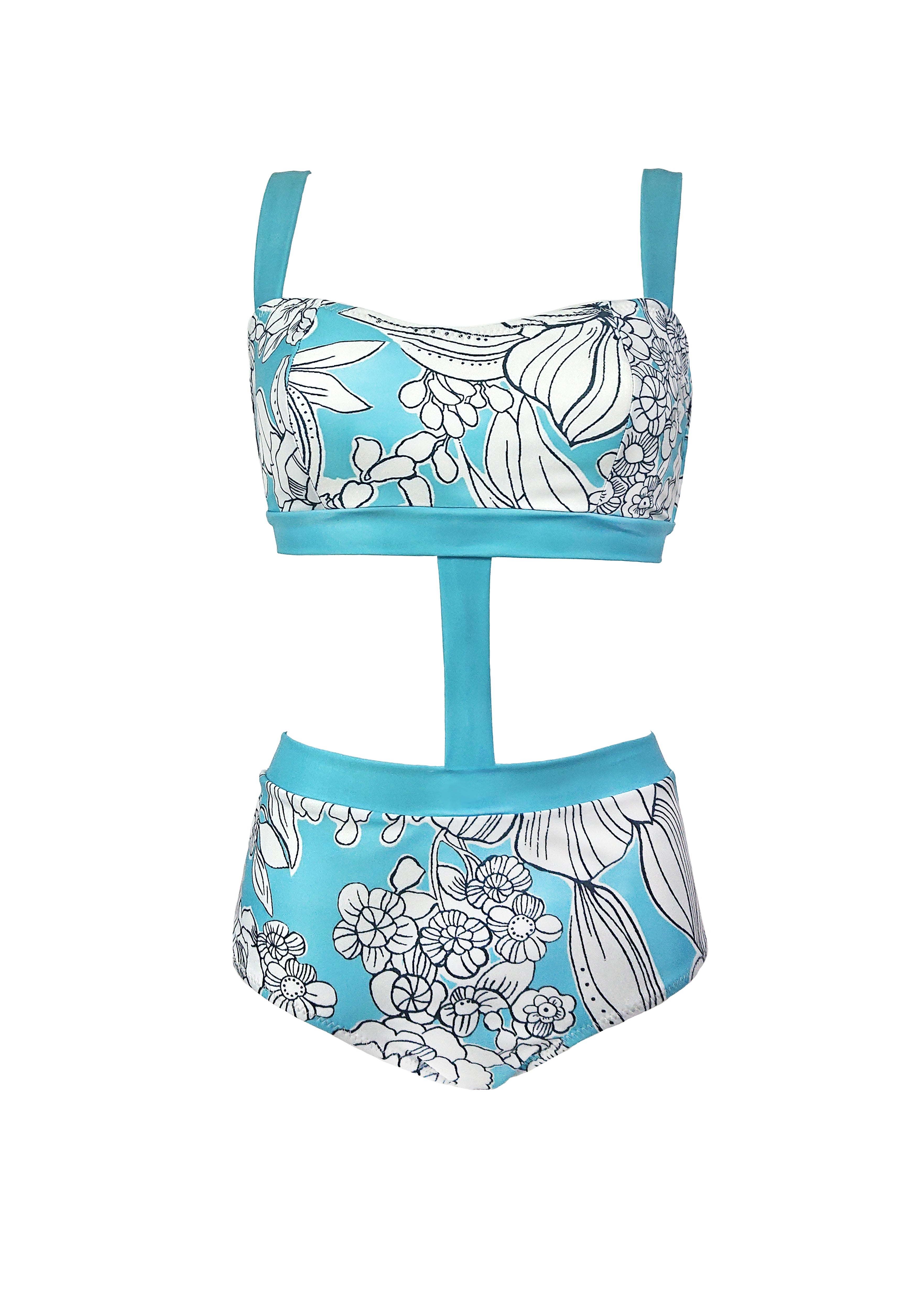 Joan One piece - Cyan Emily Floral