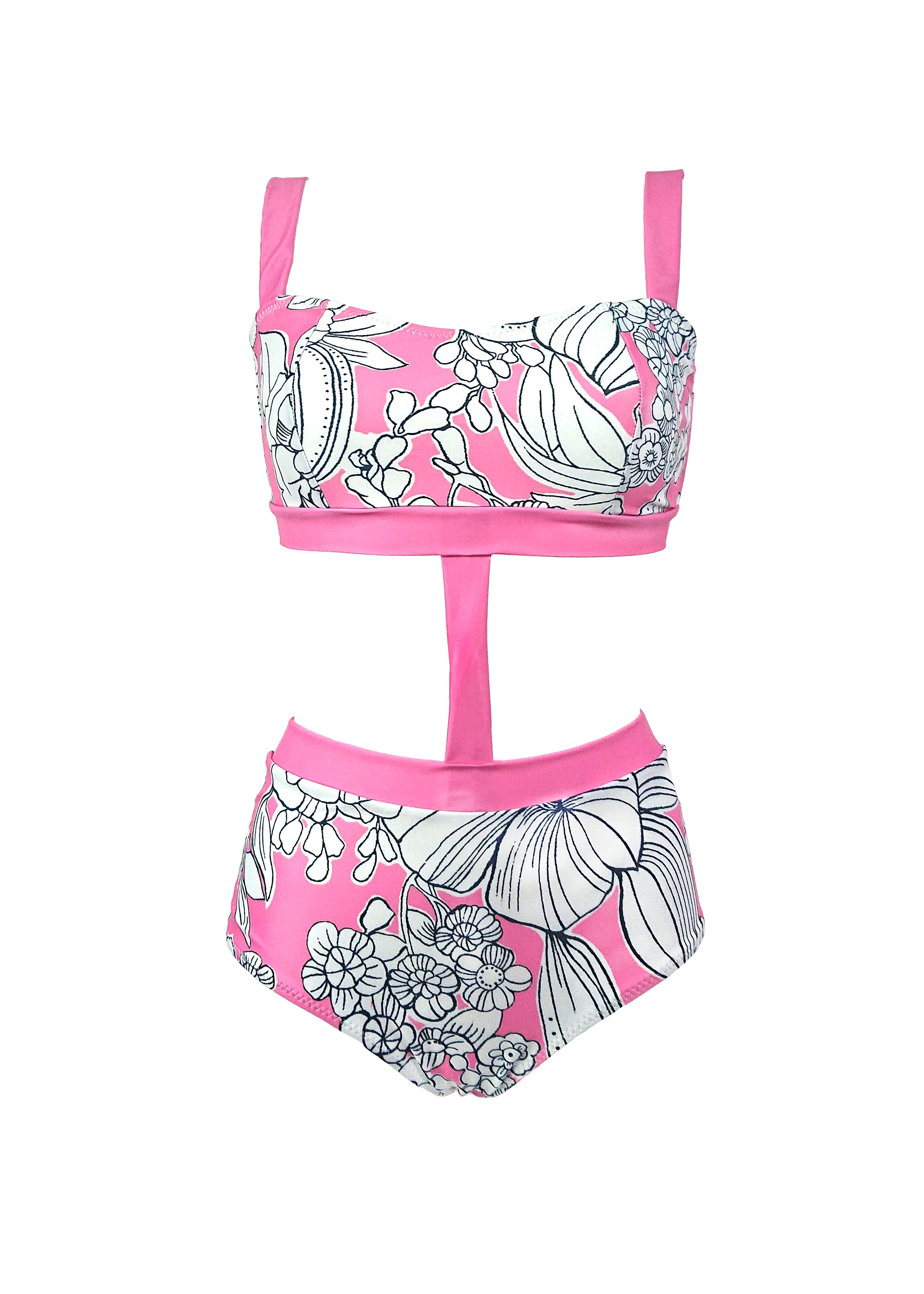 Joan One piece - Pink Emily Floral