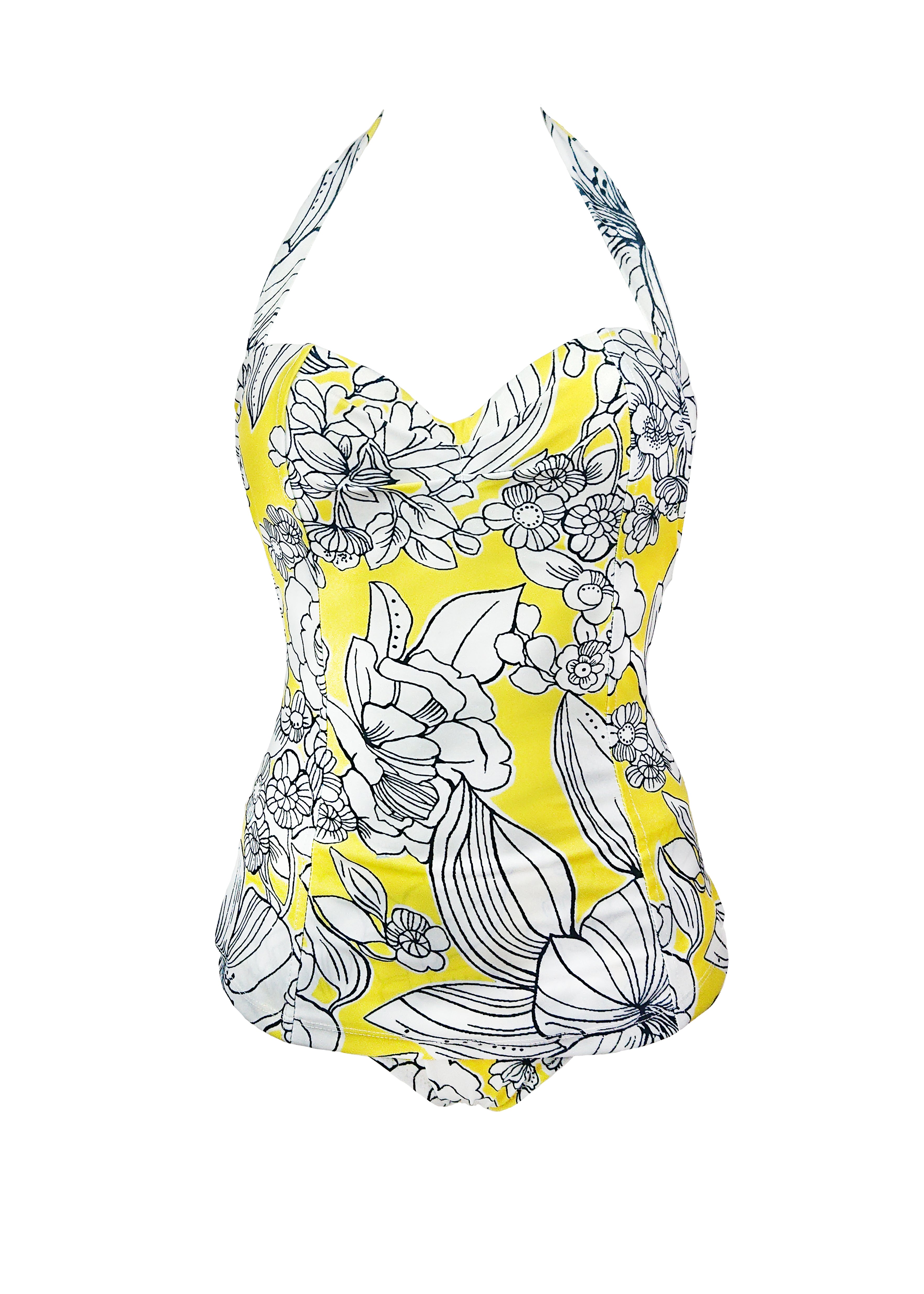 Marilyn One piece - Yellow Emily Floral