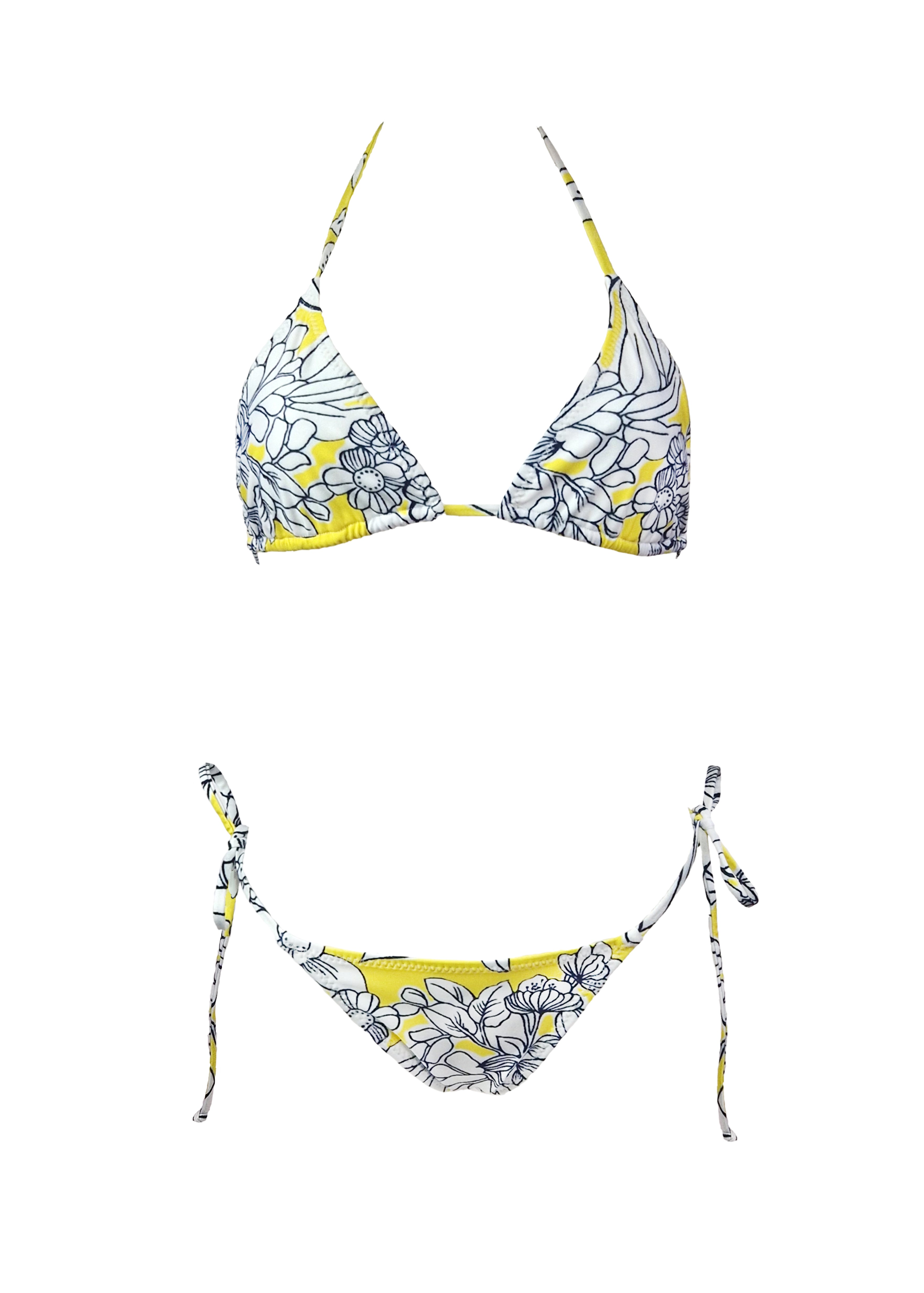 Brigitte Bikini - Yellow Emily Floral - Set
