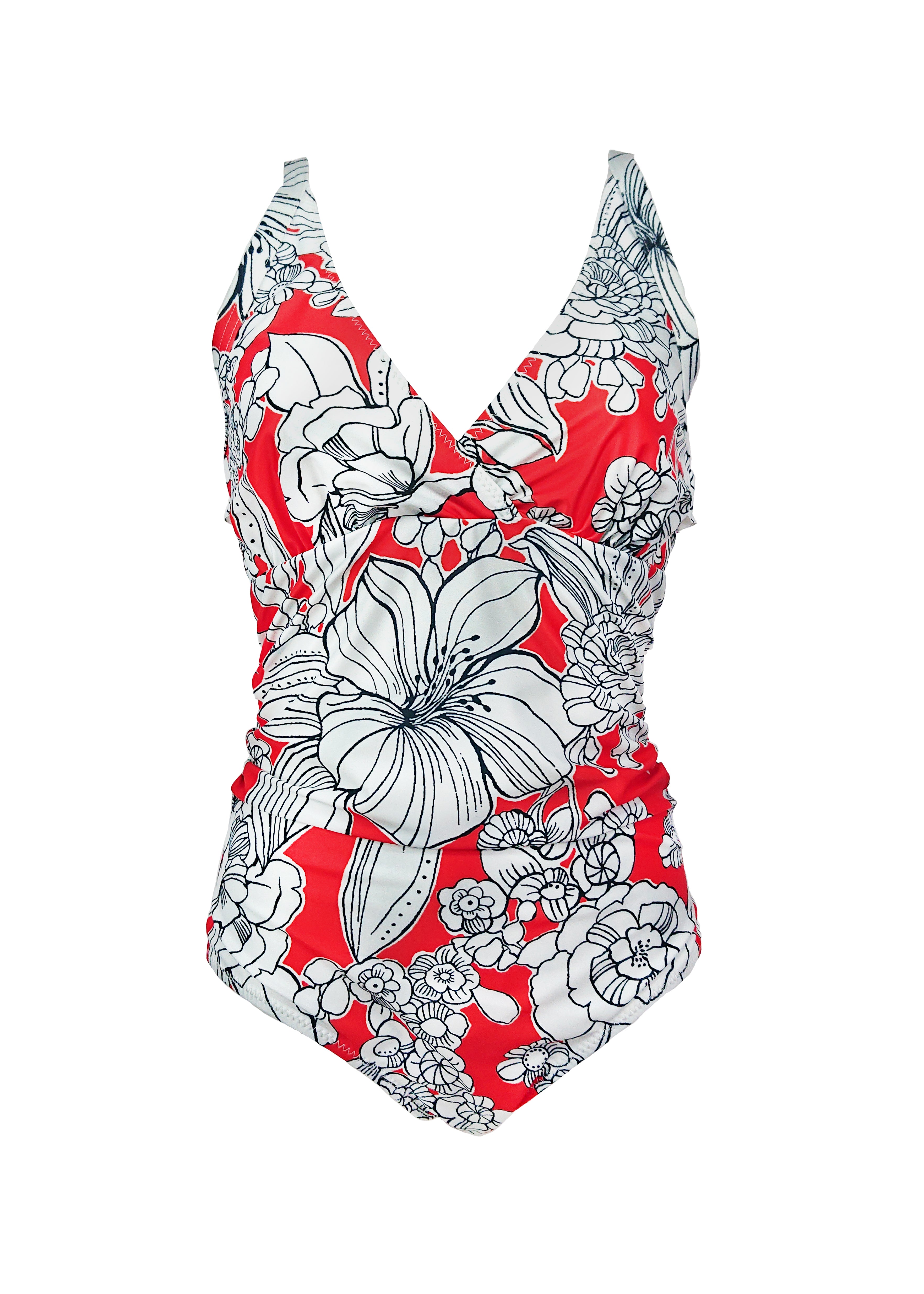Sylvia One piece - Red Emily Floral