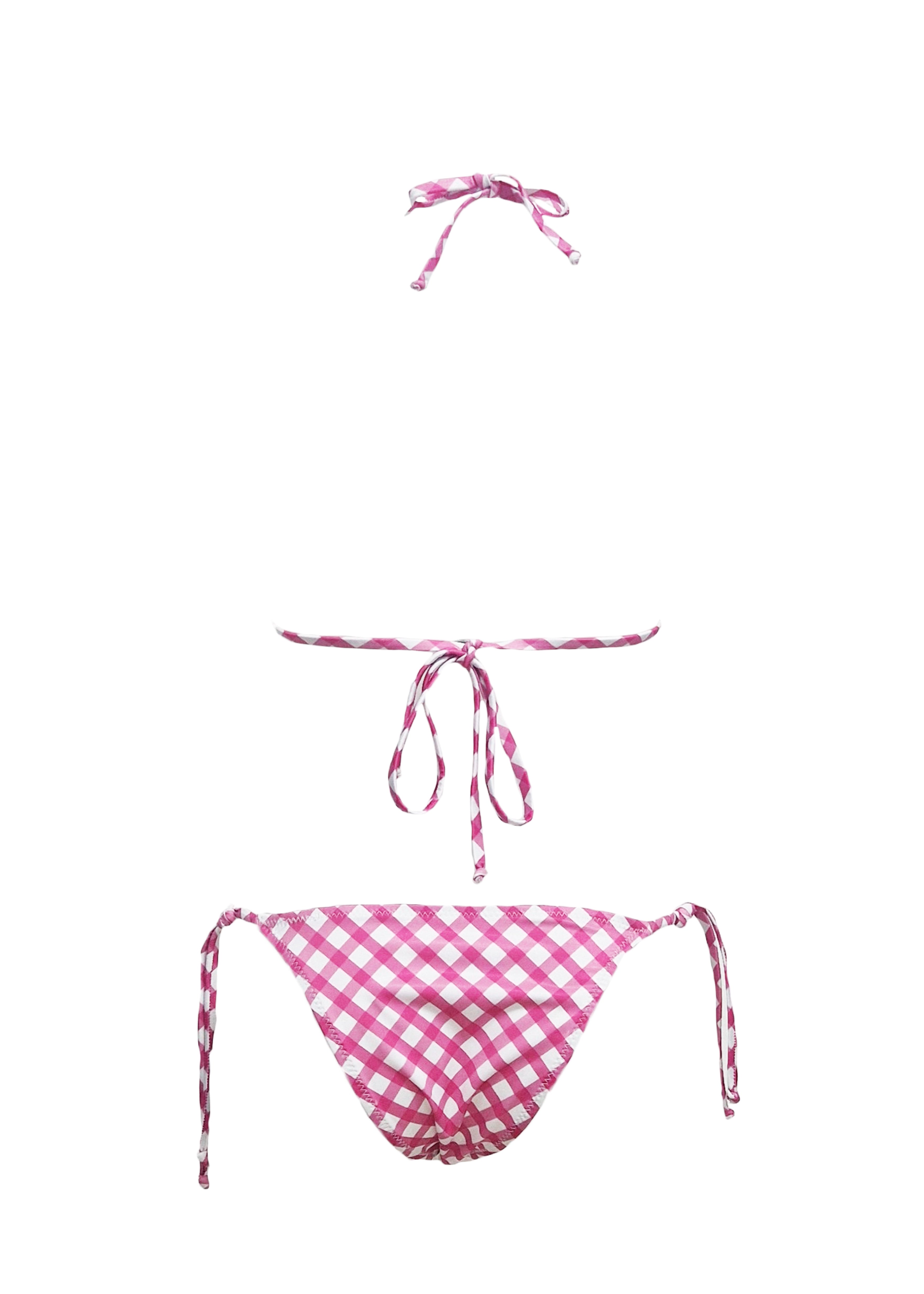 Brigitte Bikini - Fuchsia Plaid