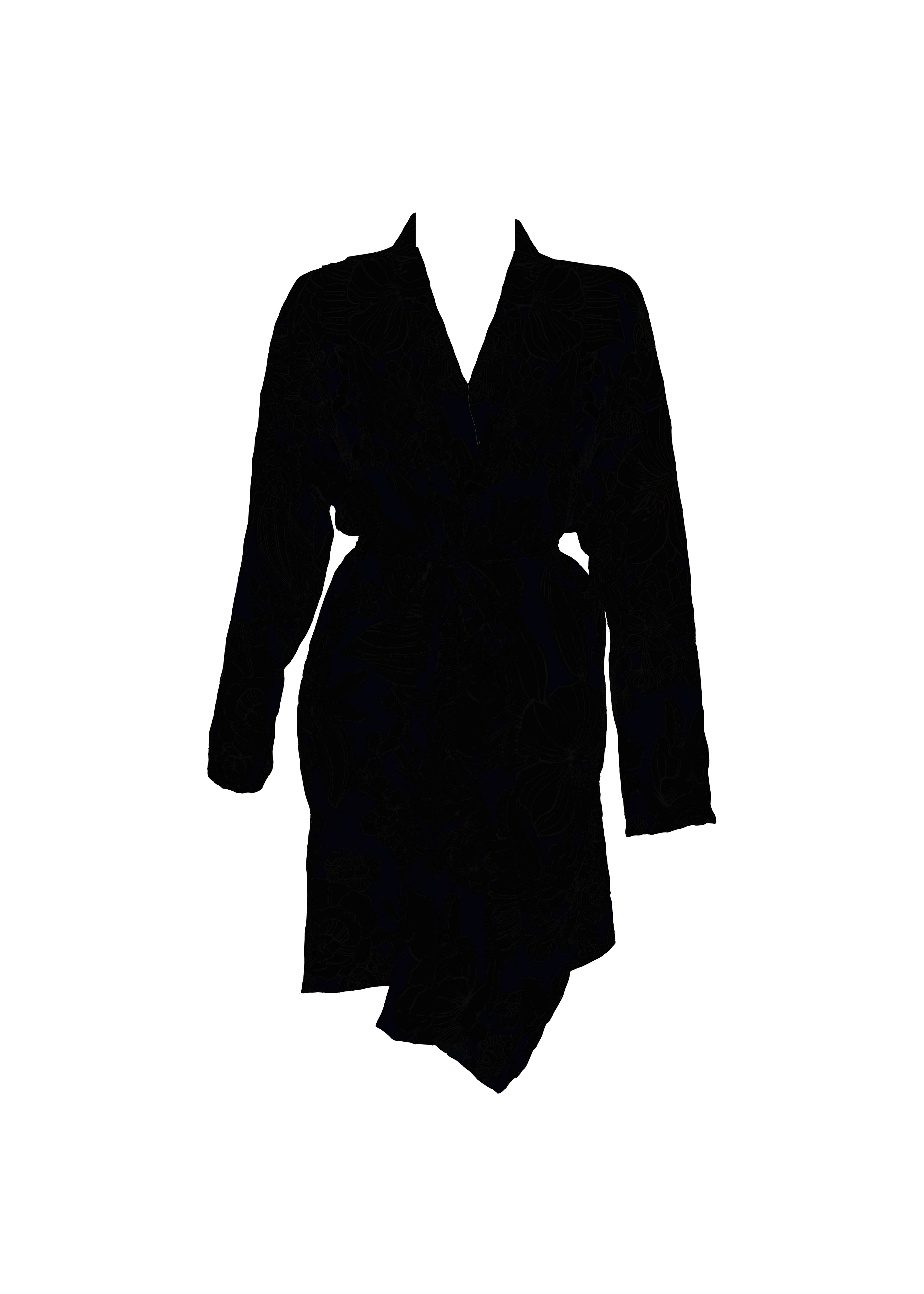 Fiona Beach Kimono - Black Abyss