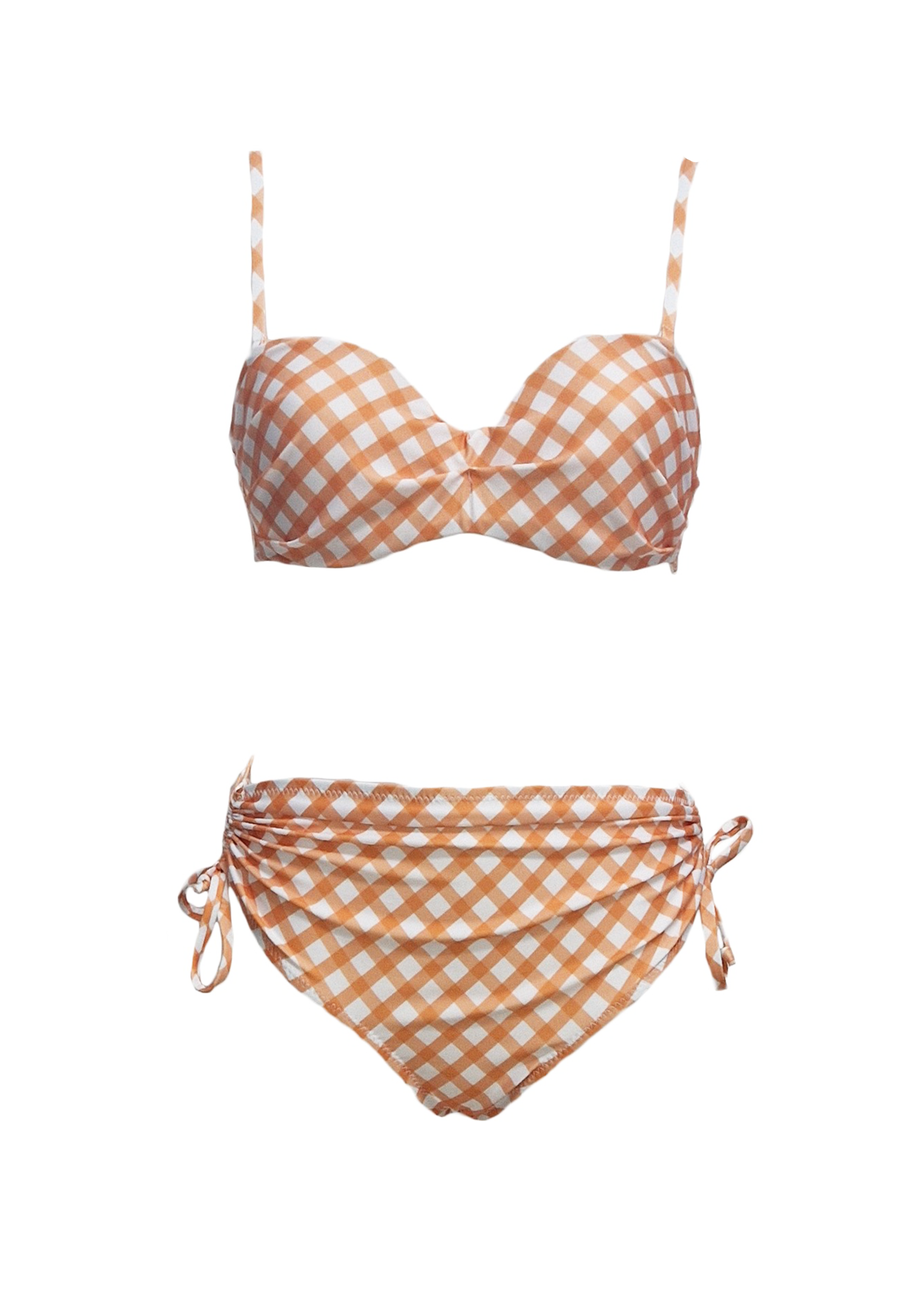 Monique Bikini - Orange Plaid