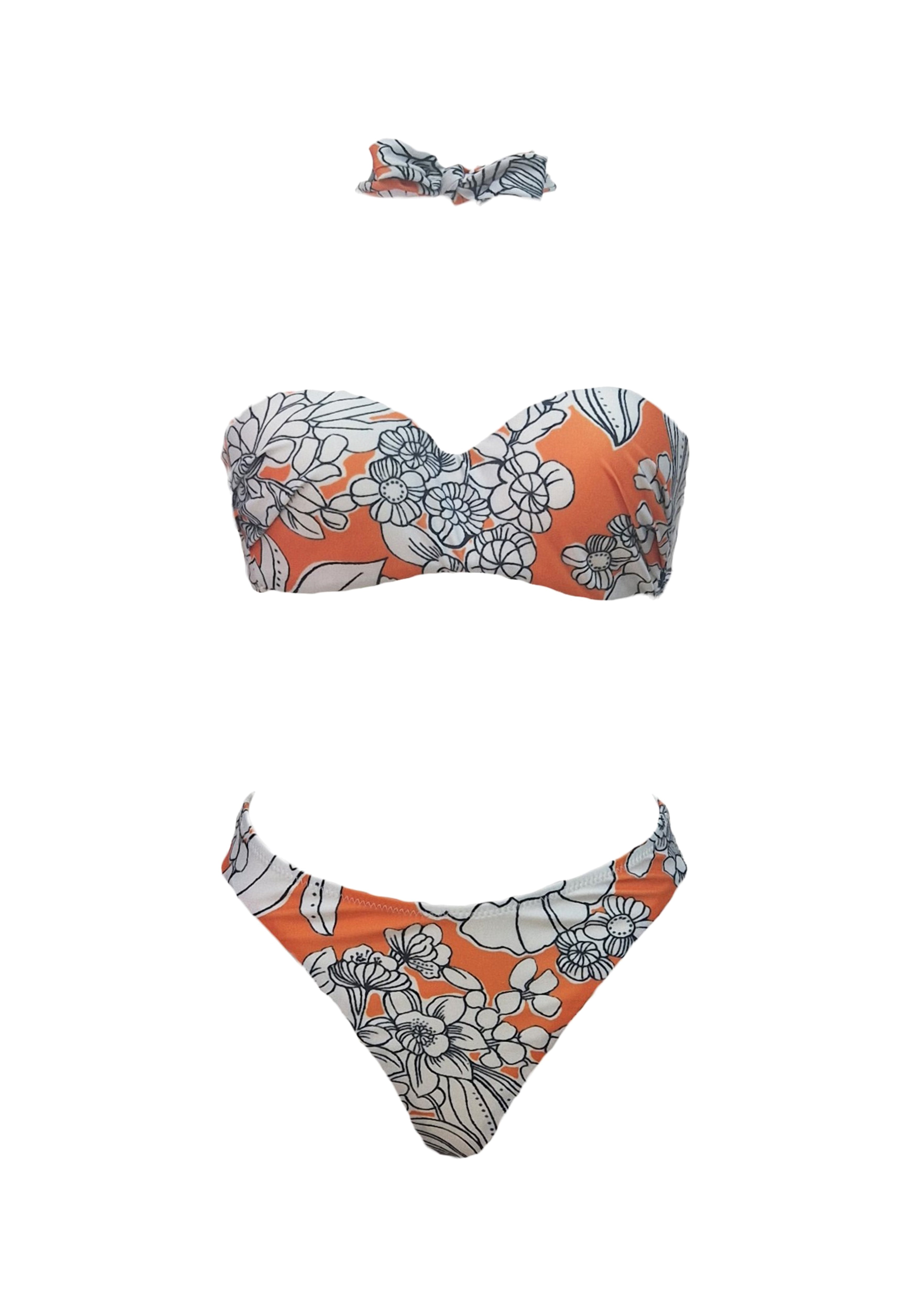 Shirley Bikini - Orange Emily Floral