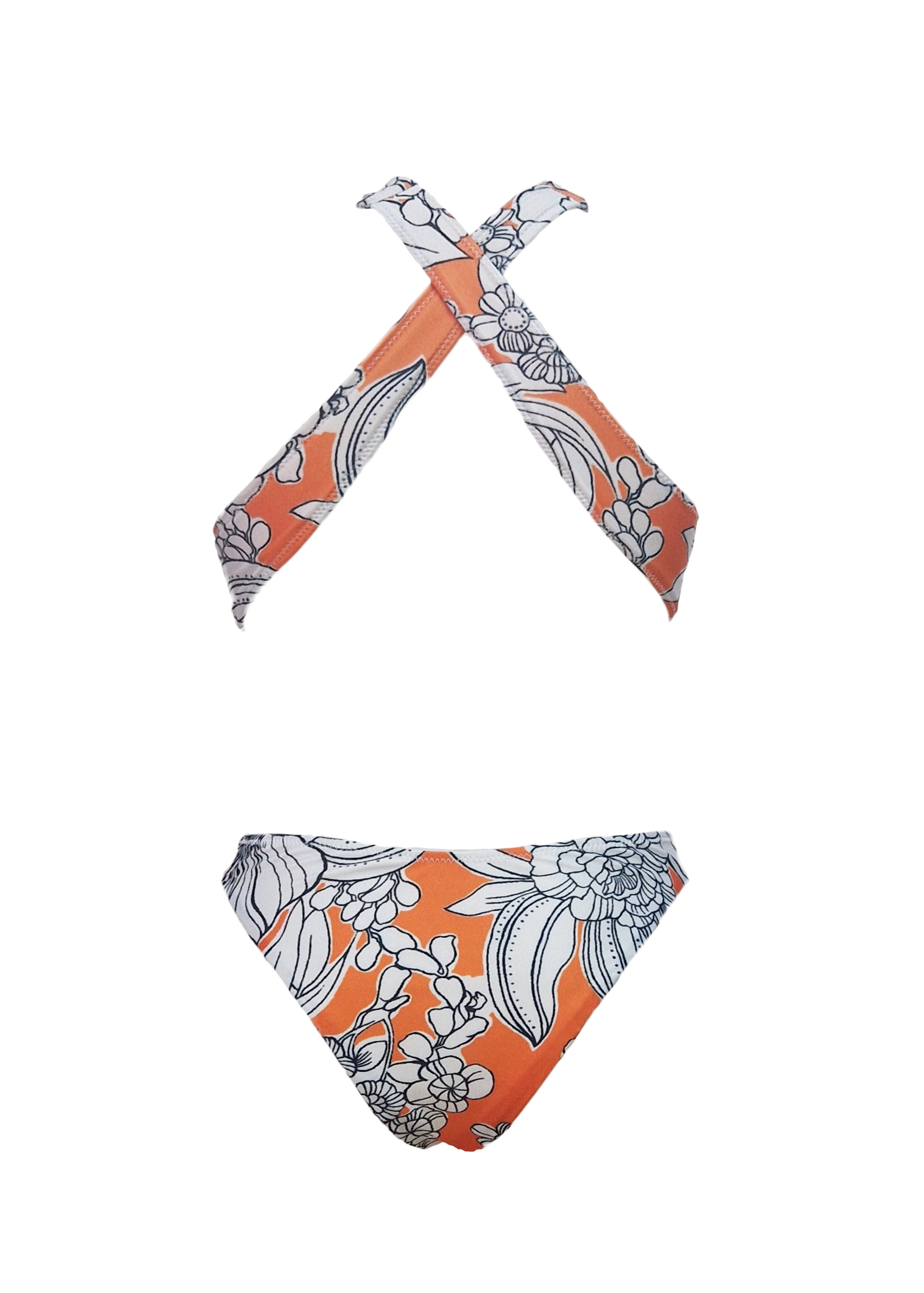 Shirley Bikini - Orange Emily Floral - Set
