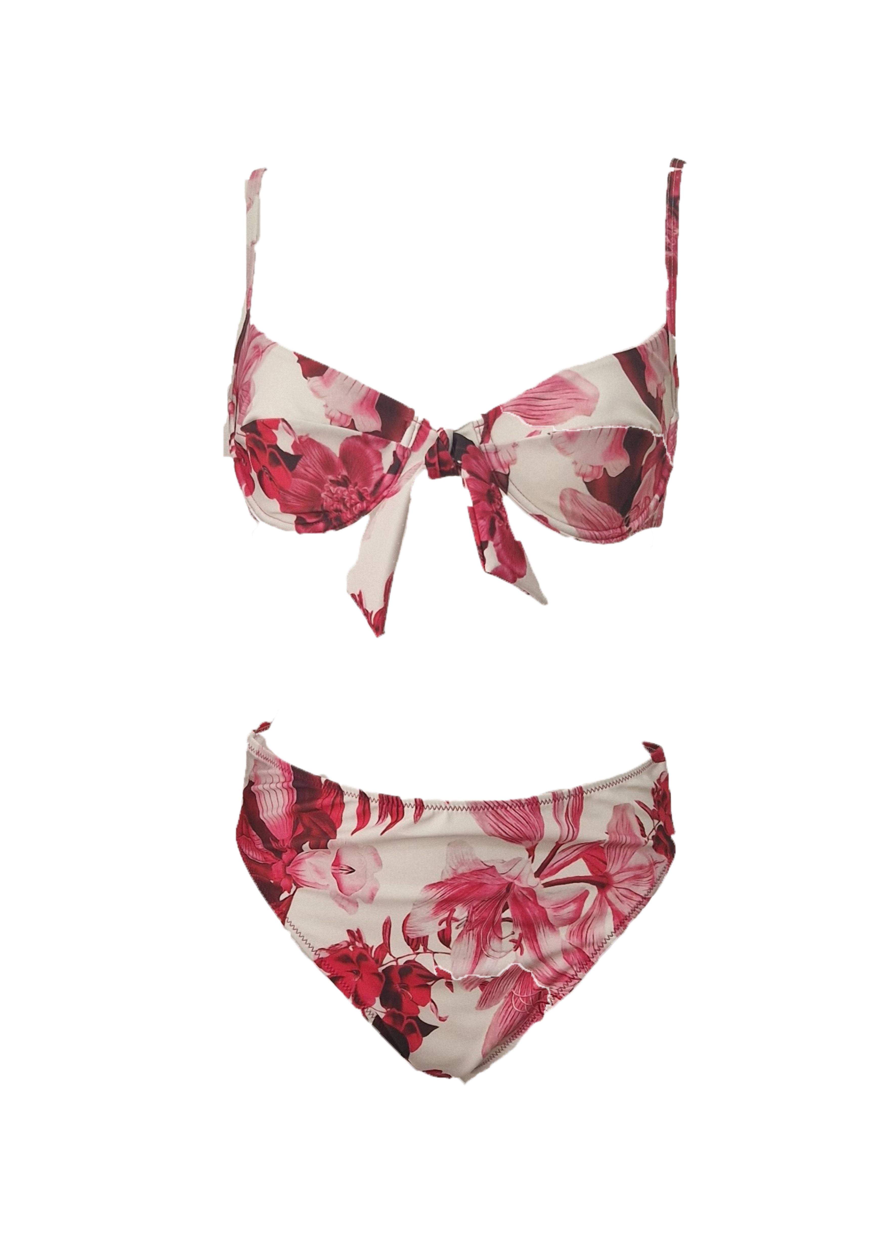 Diana Bikini - Royal-Fuchsia Flowers