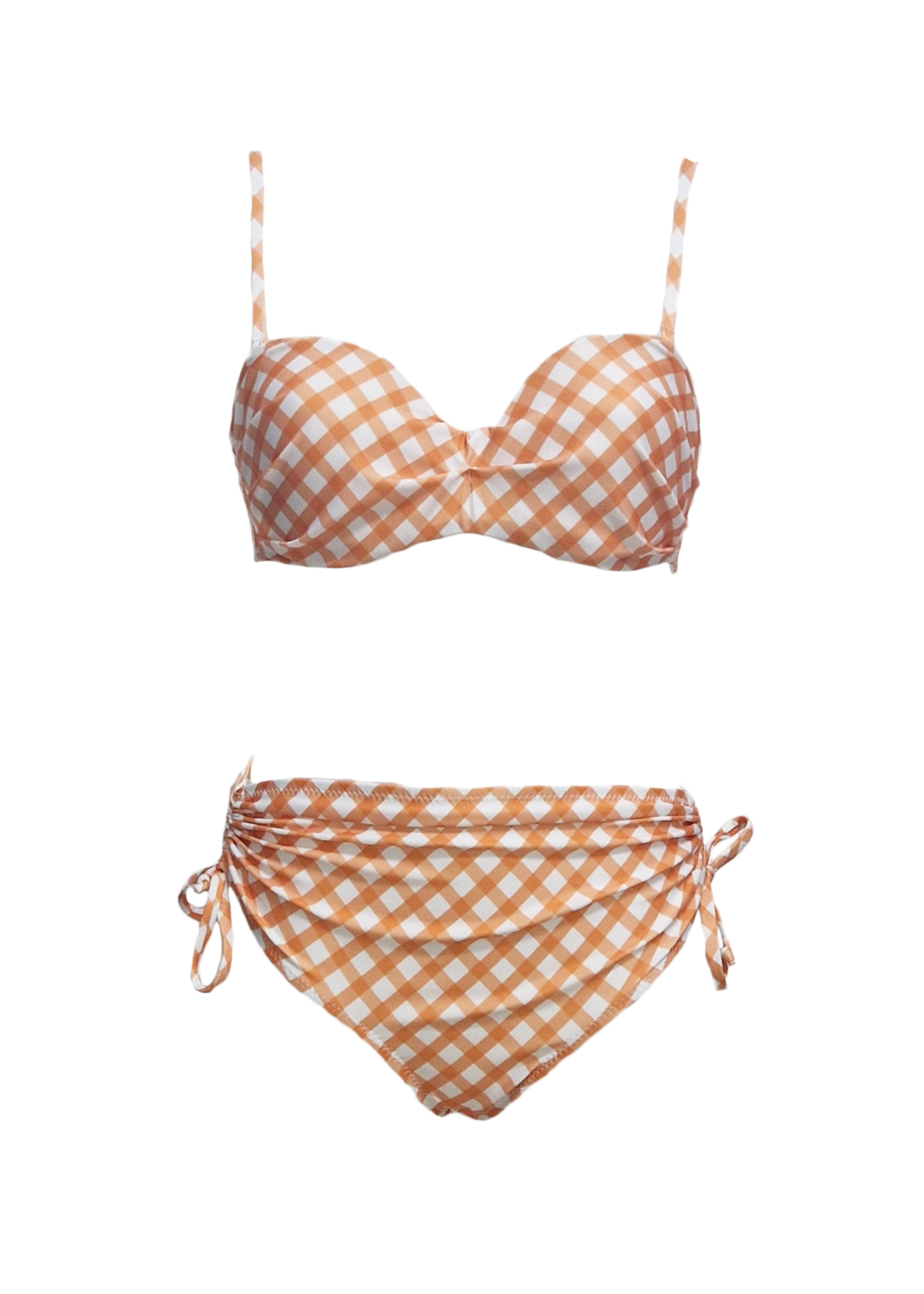 Monique Bikini - Orange kariert