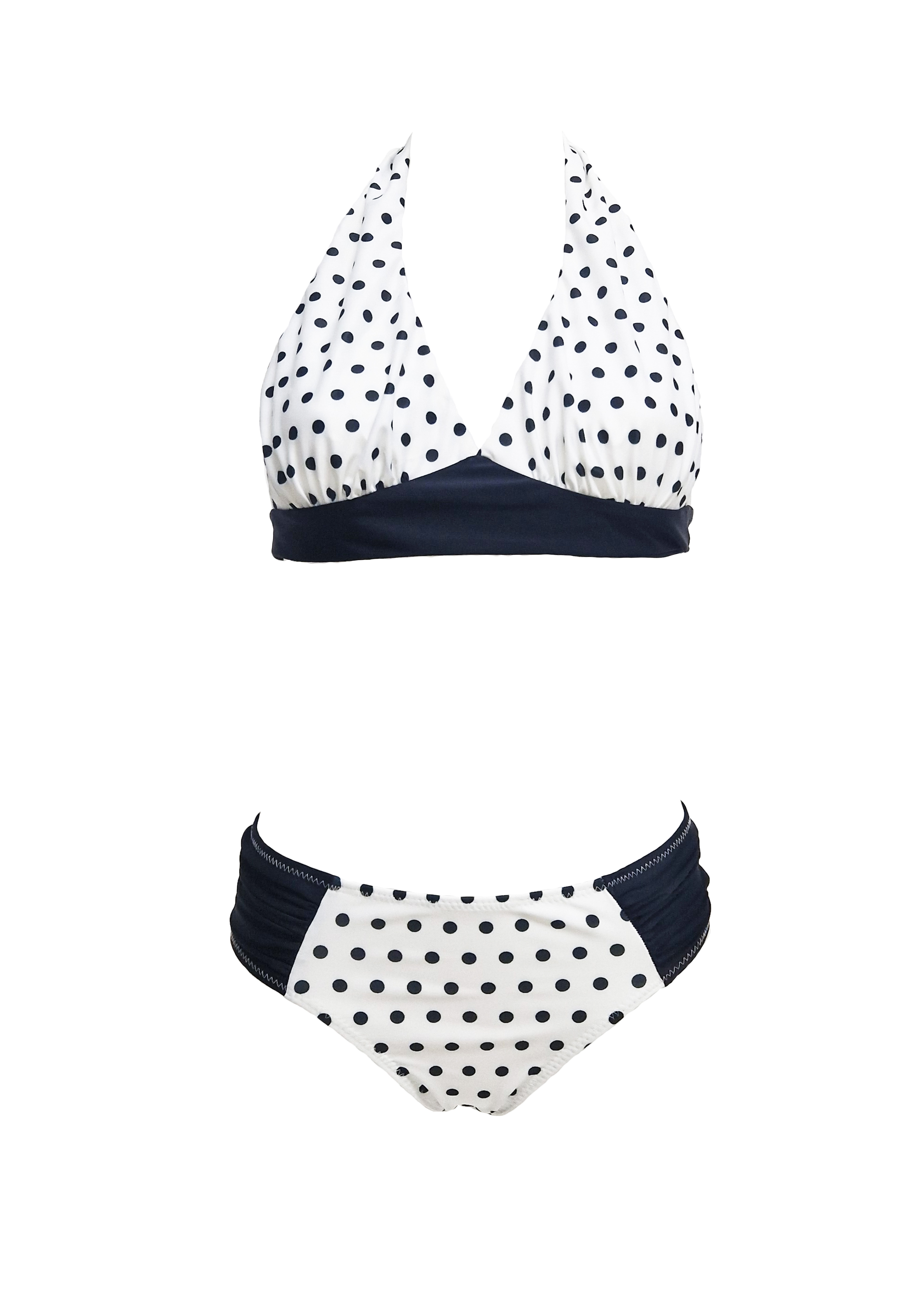 Rosa Bikini - Schwarzer Abgrund & Weiß mit schwarzen Punkten