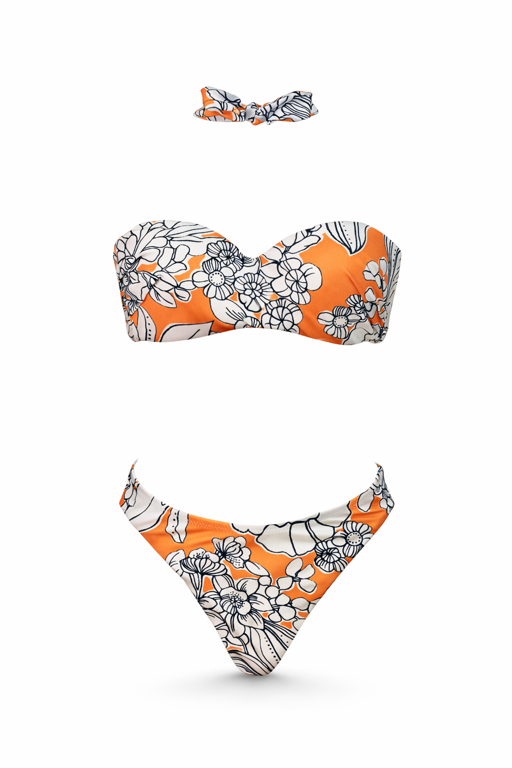 Shirley Bikini - Orange Emily Floral - Set