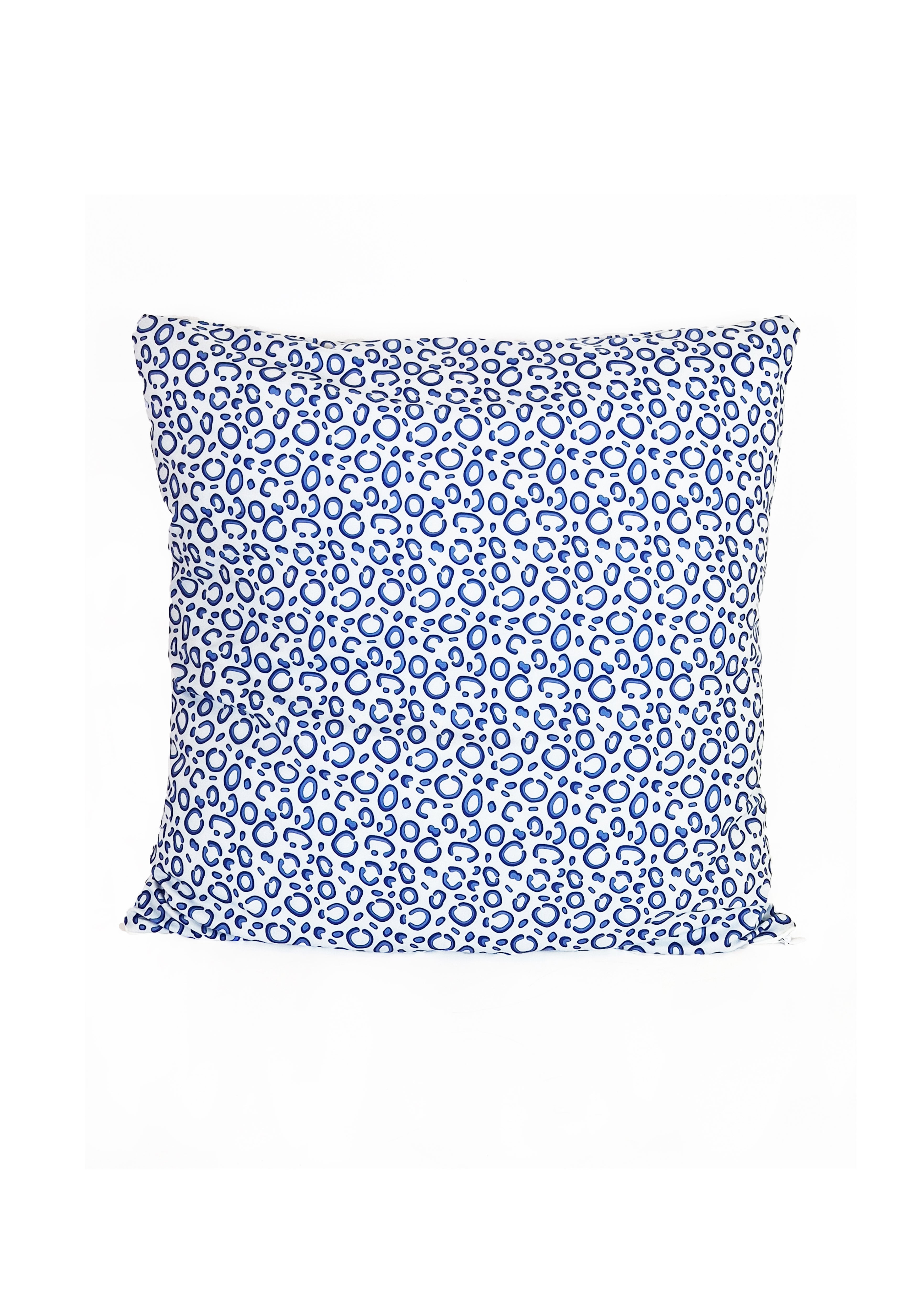 Quadratisches Kissen - weißer Pfau