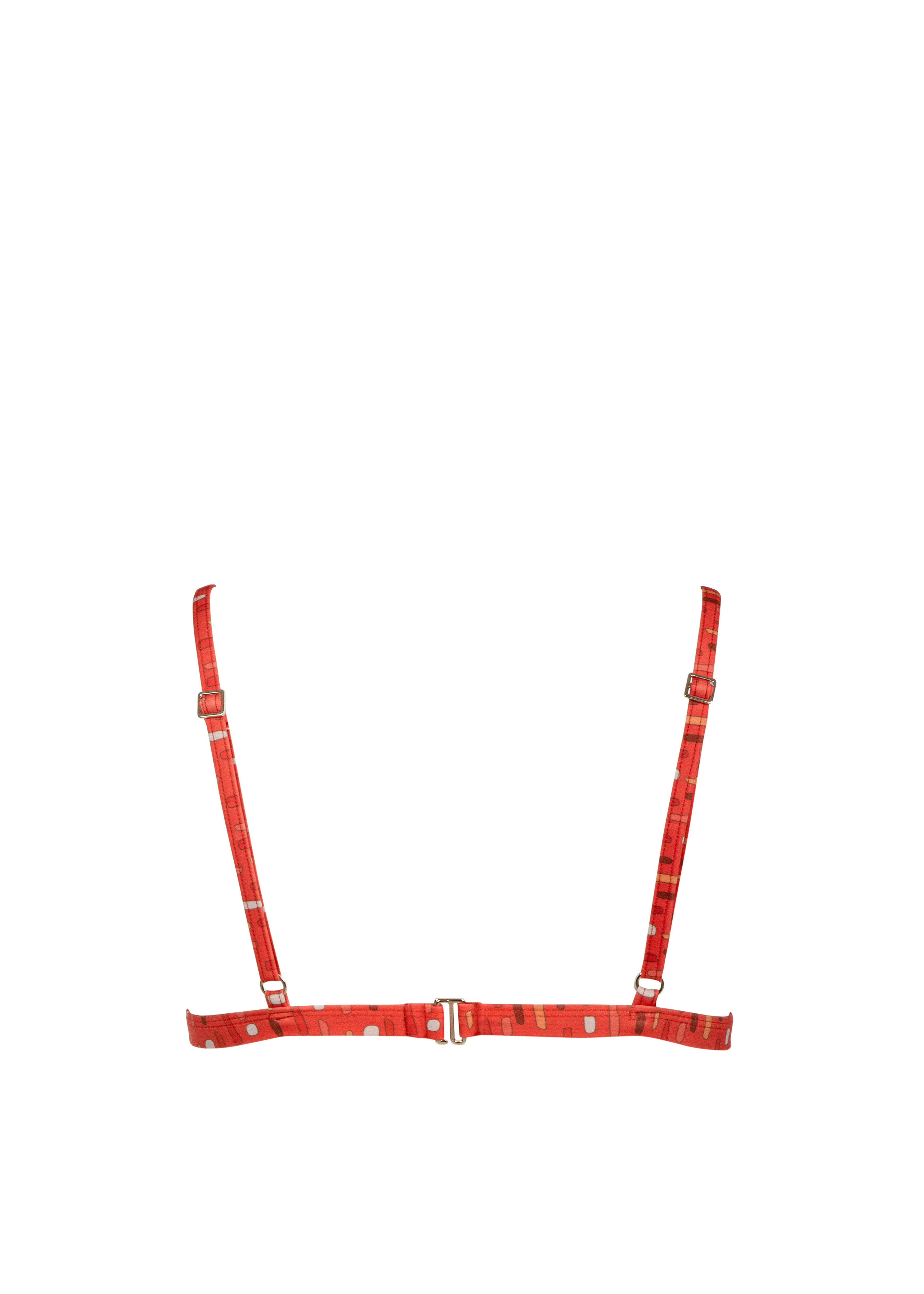 Clara Bikini Top - Red Lionfish