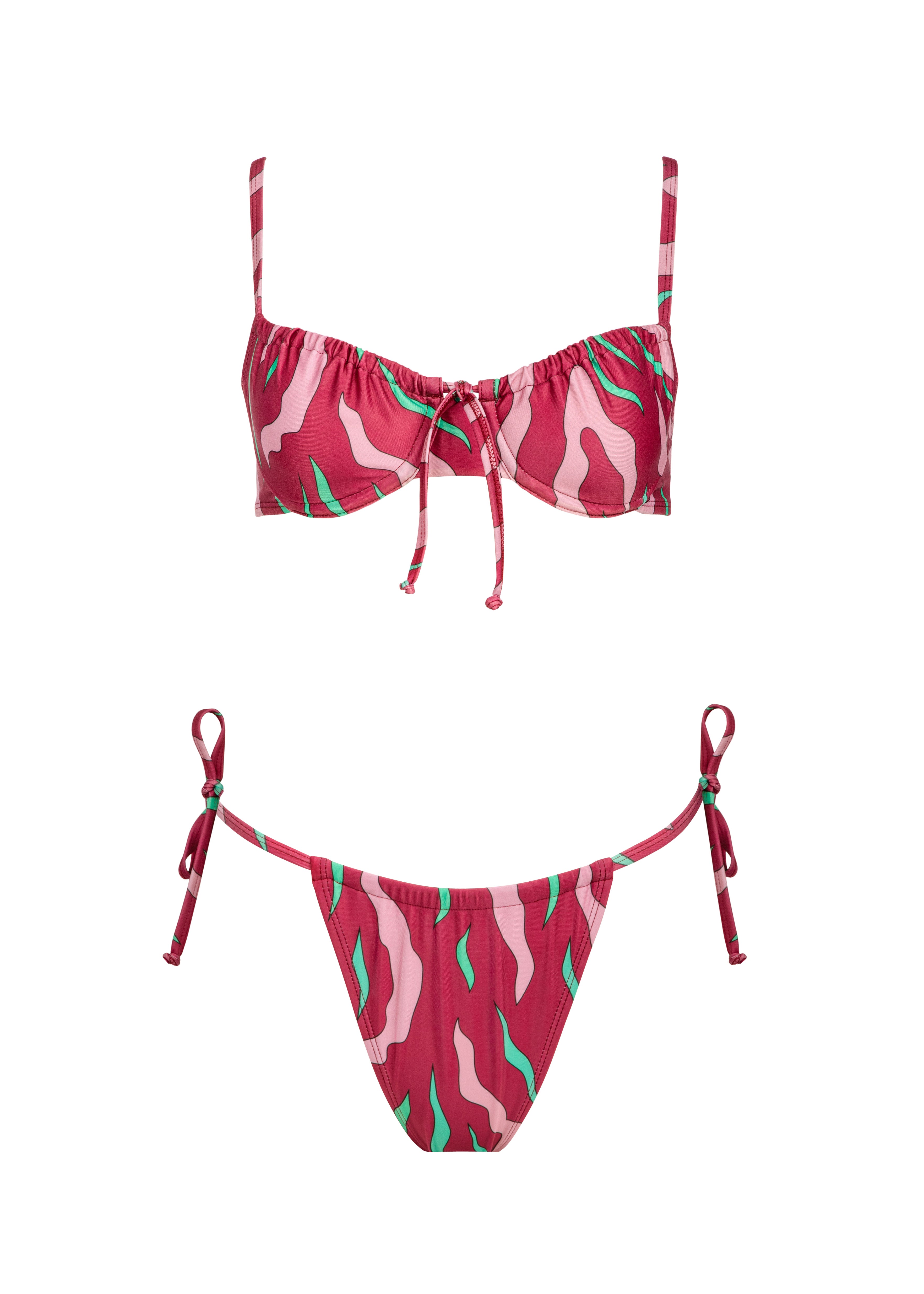 Elisabeth Bikini - Burgundy Scarus