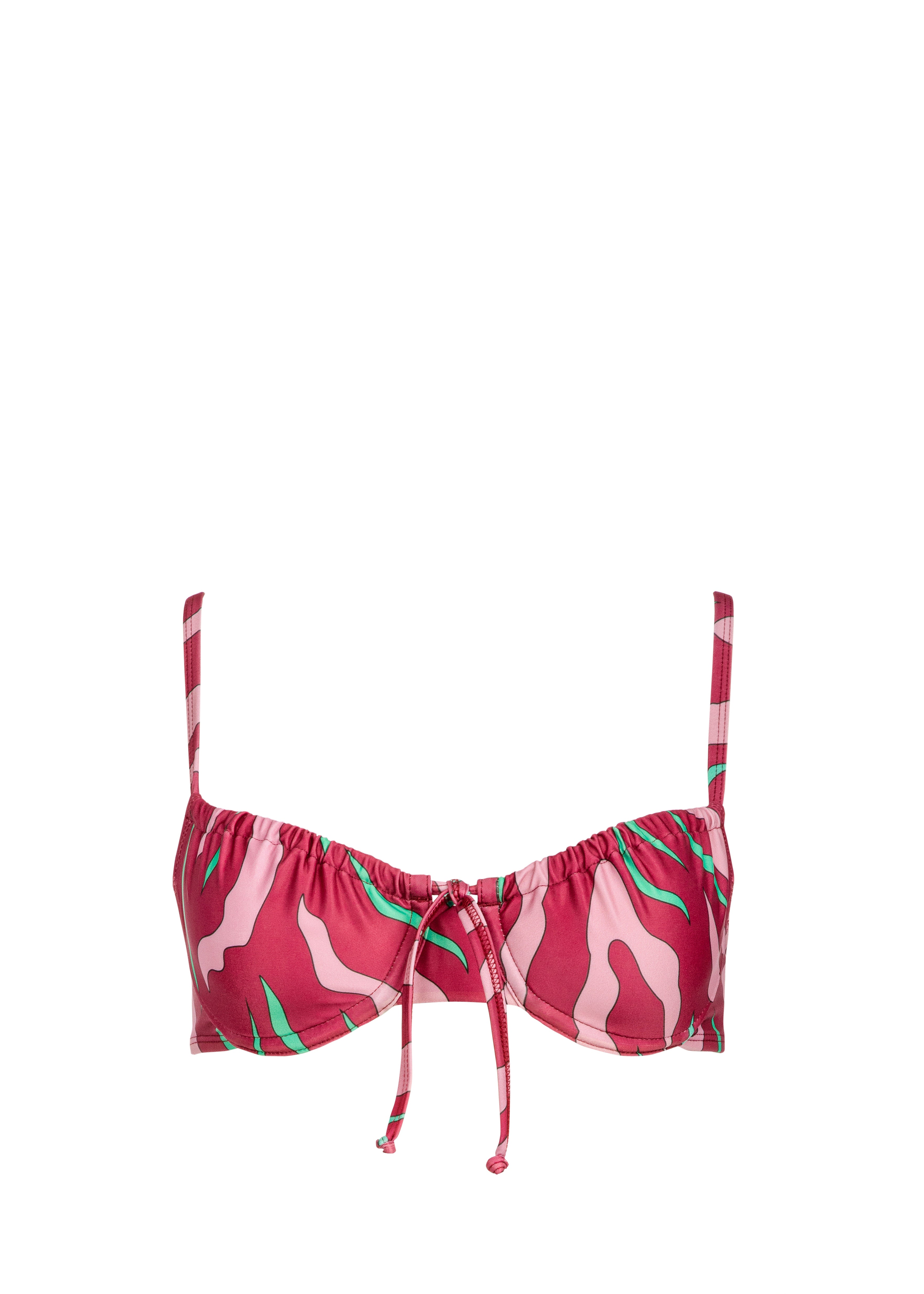Elisabeth Bikini Top - Burgundy Scarus
