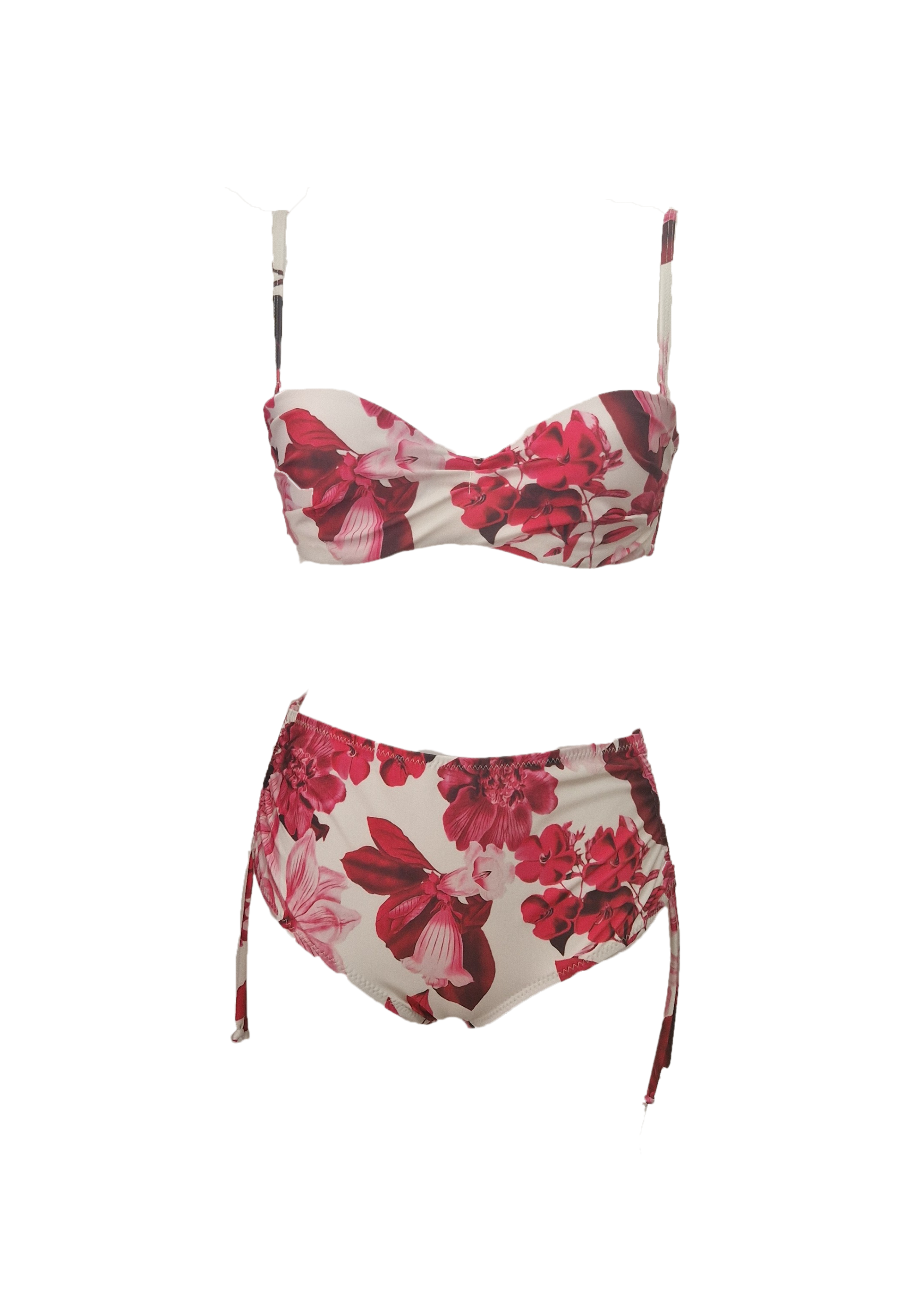 Monique Bikini - Royal-Fuchsia Flowers - Set