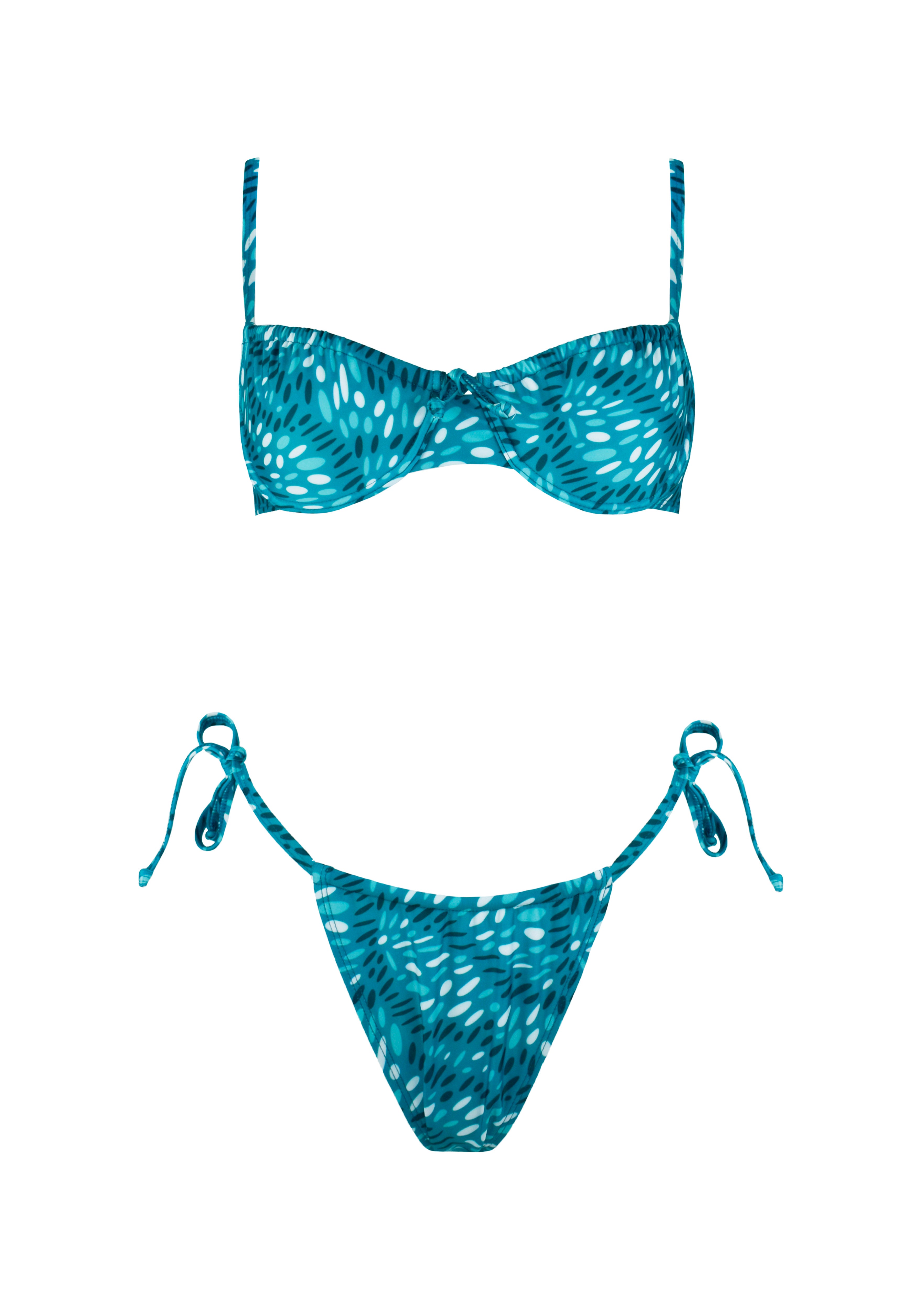 Elisabeth Bikini - Teal Flyingfish - Set