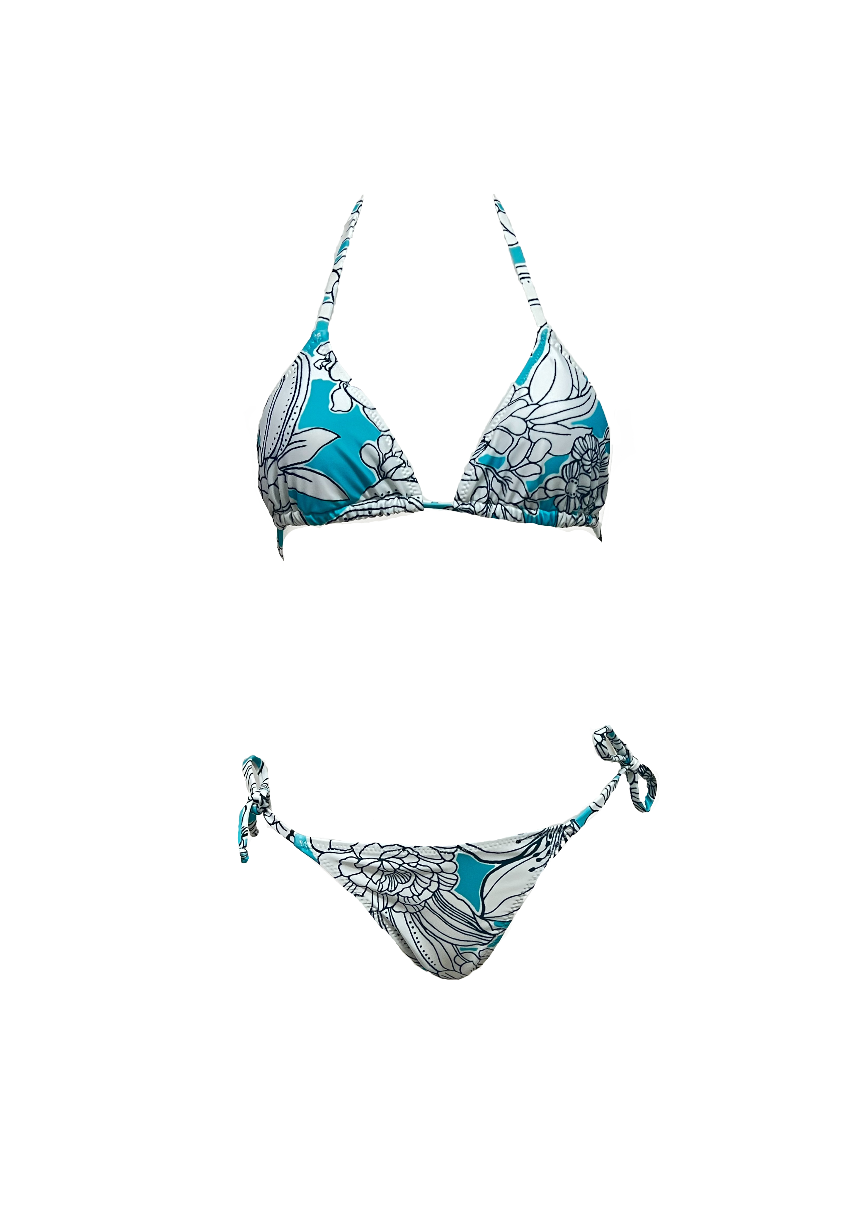 Brigitte Bikini - Cyan Emily Floral - Set