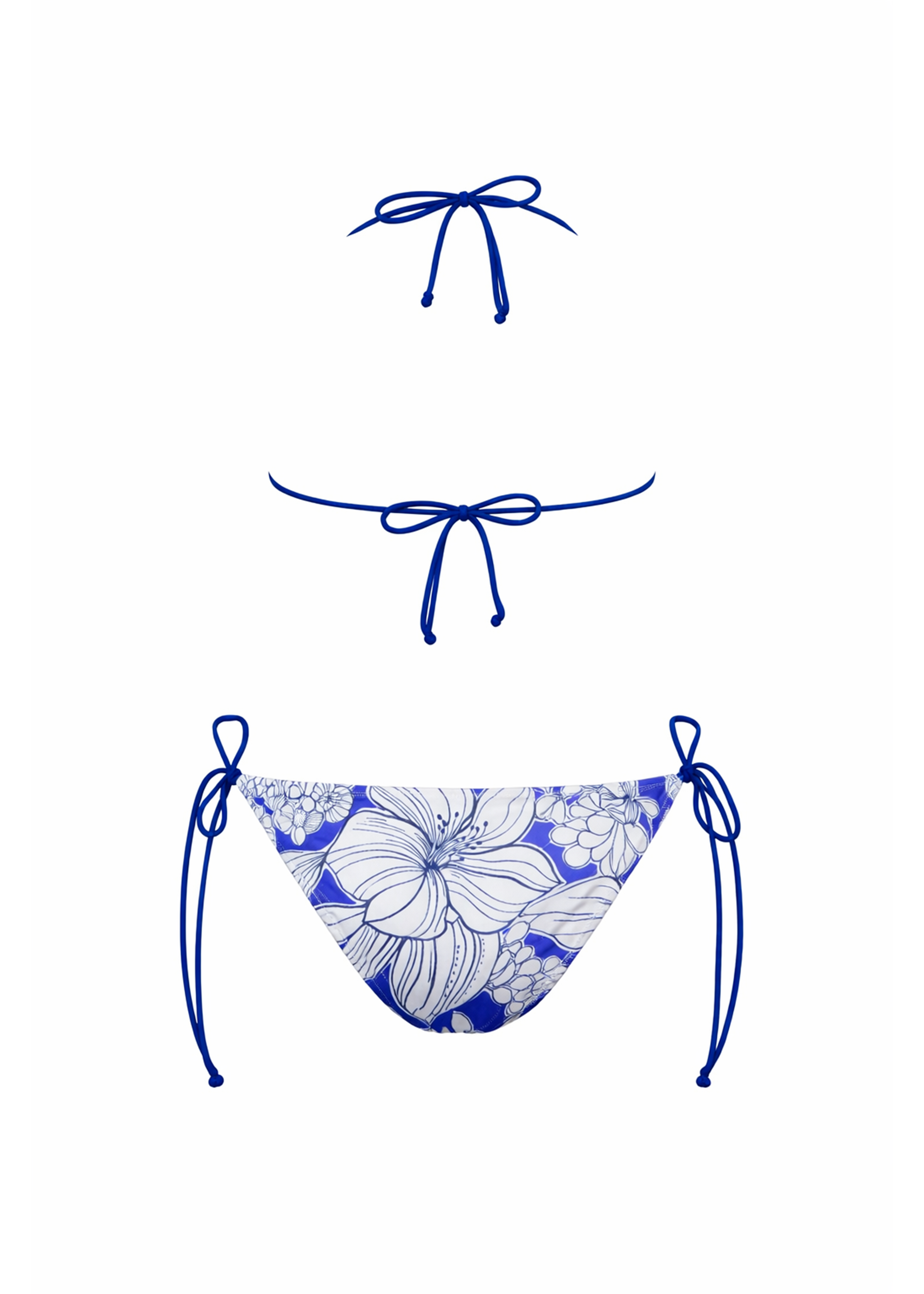 Brigitte Bikini - Blue Emily Floral - Top