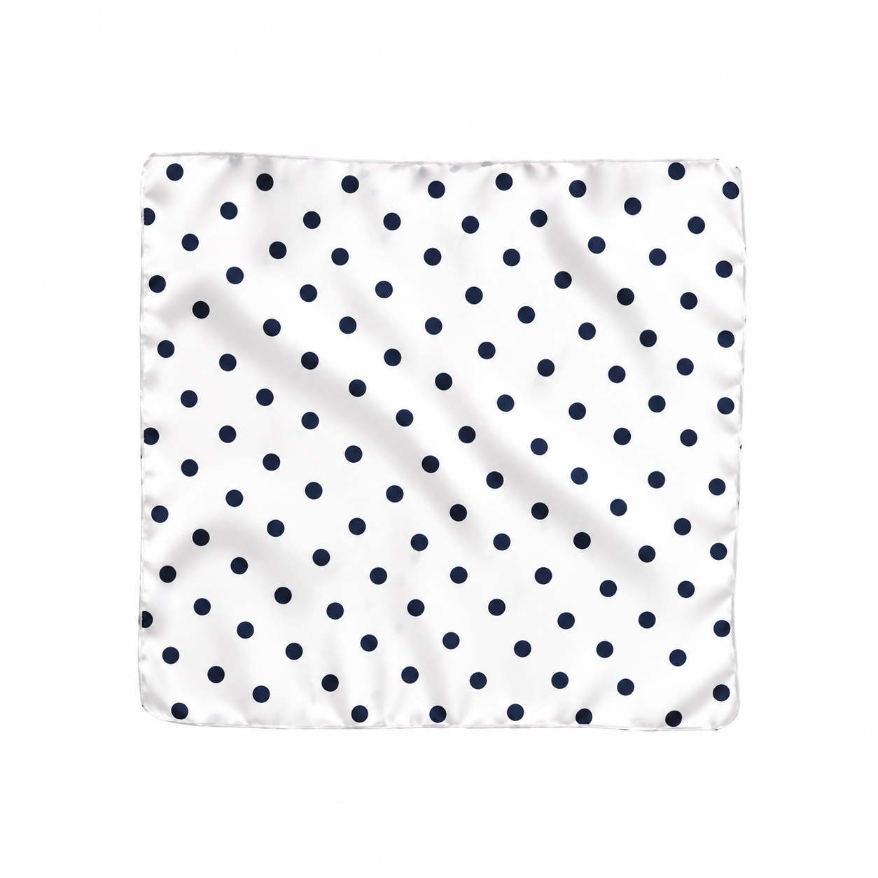 Celeste Scarf - White with Black Polka Dots