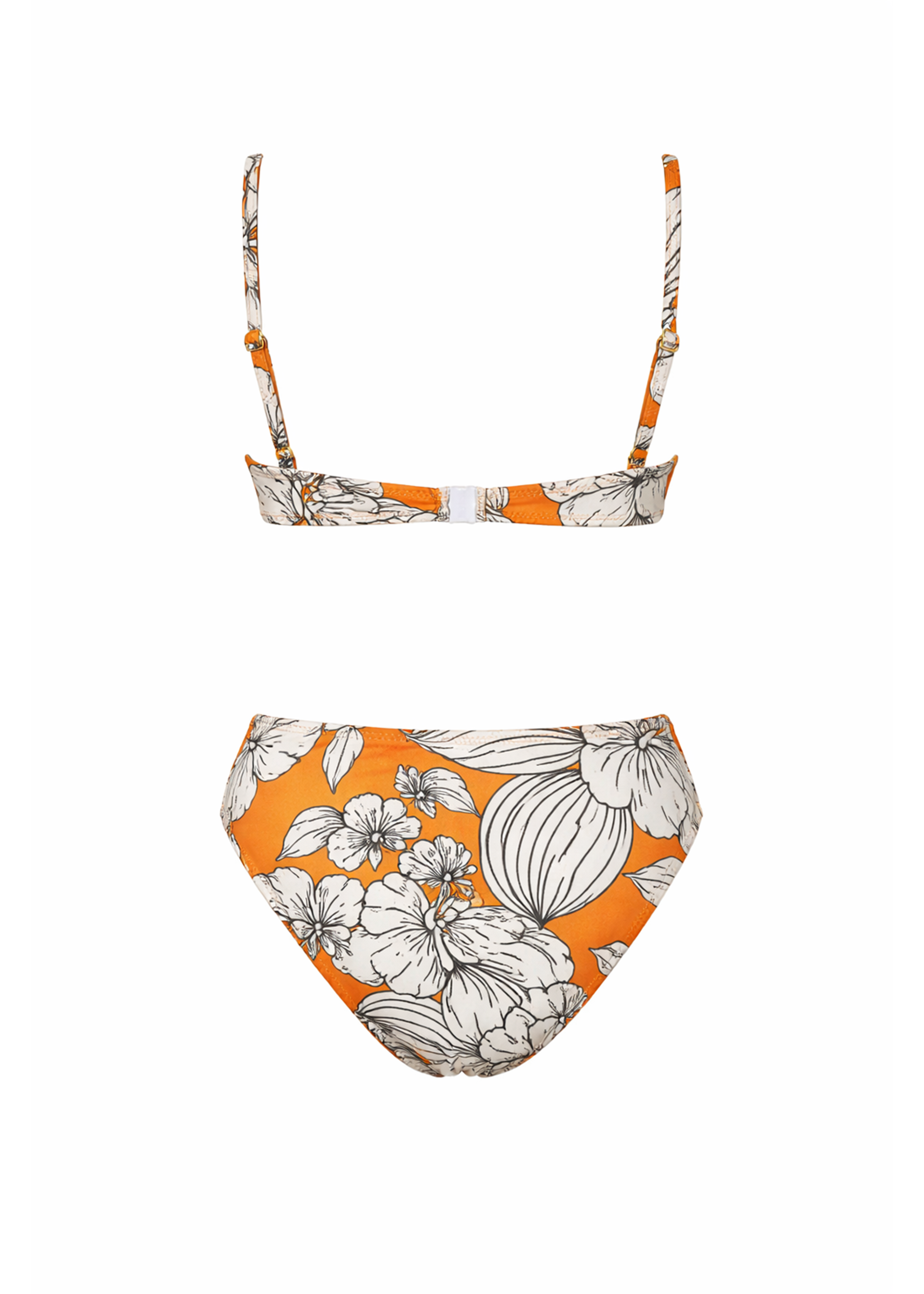 Diana Bikini - Orange Emily Floral - Set