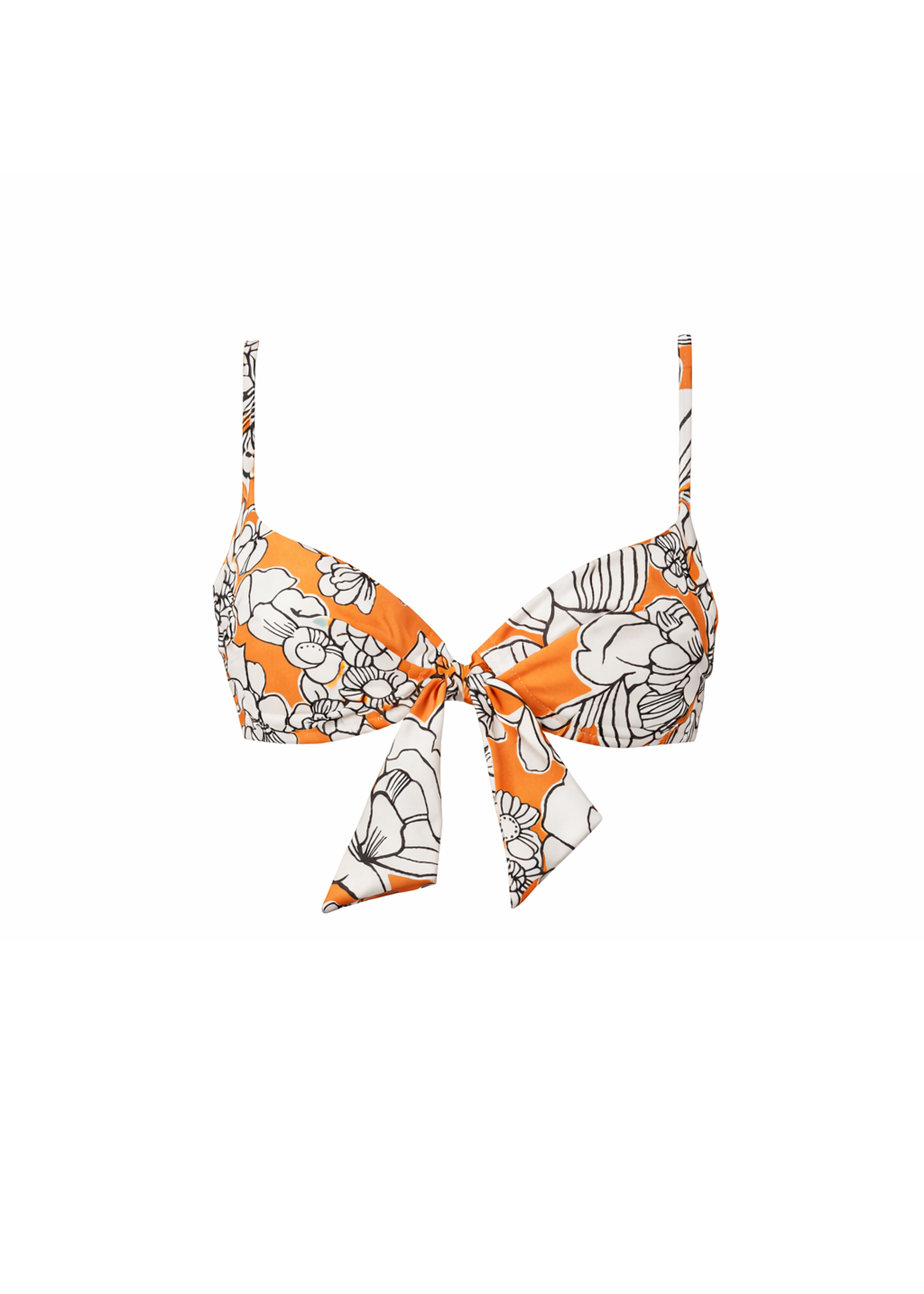 Diana Bikini - Orange Emily Floral - Top