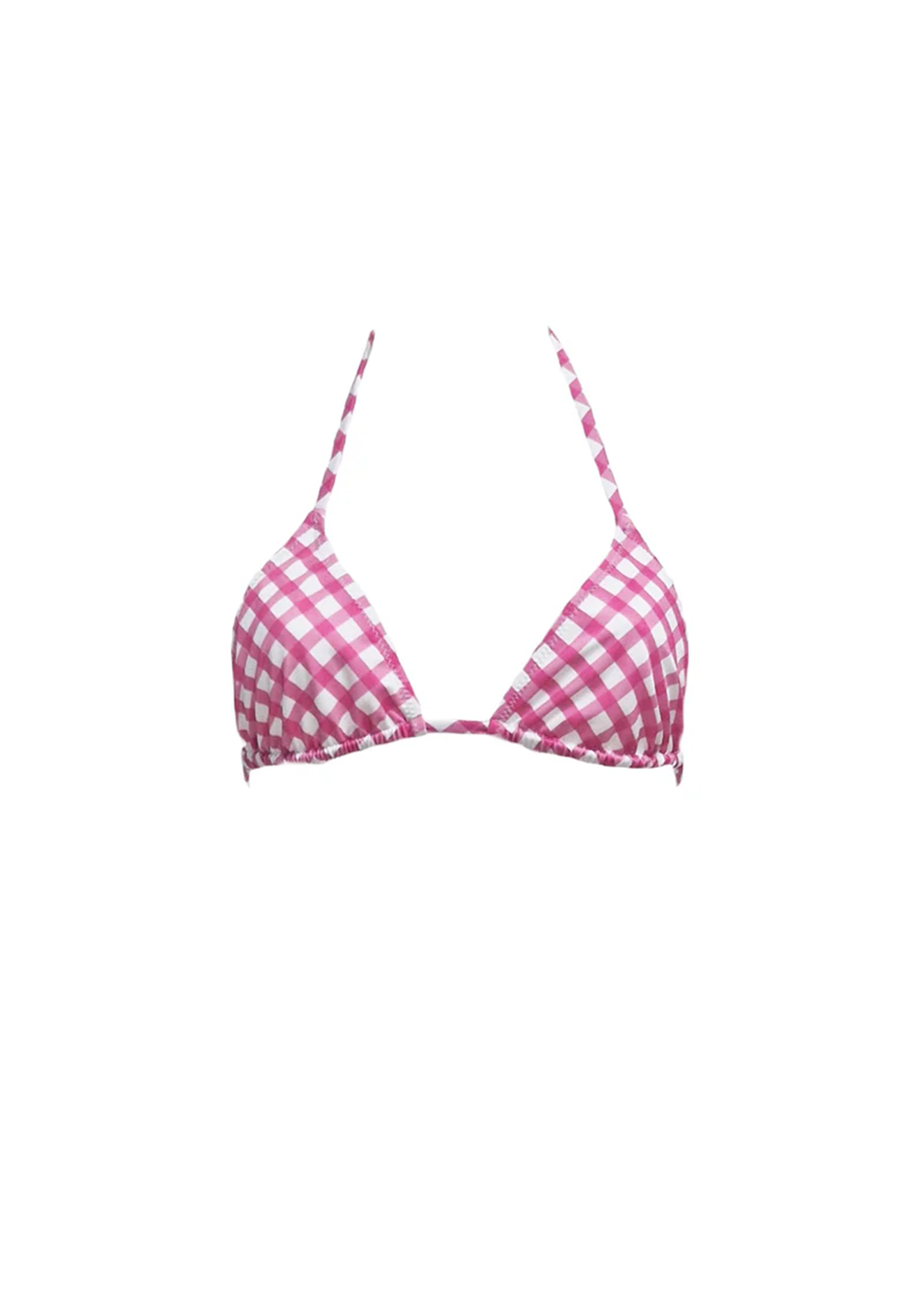 Brigitte Bikini - Fuchsia Plaid - Top