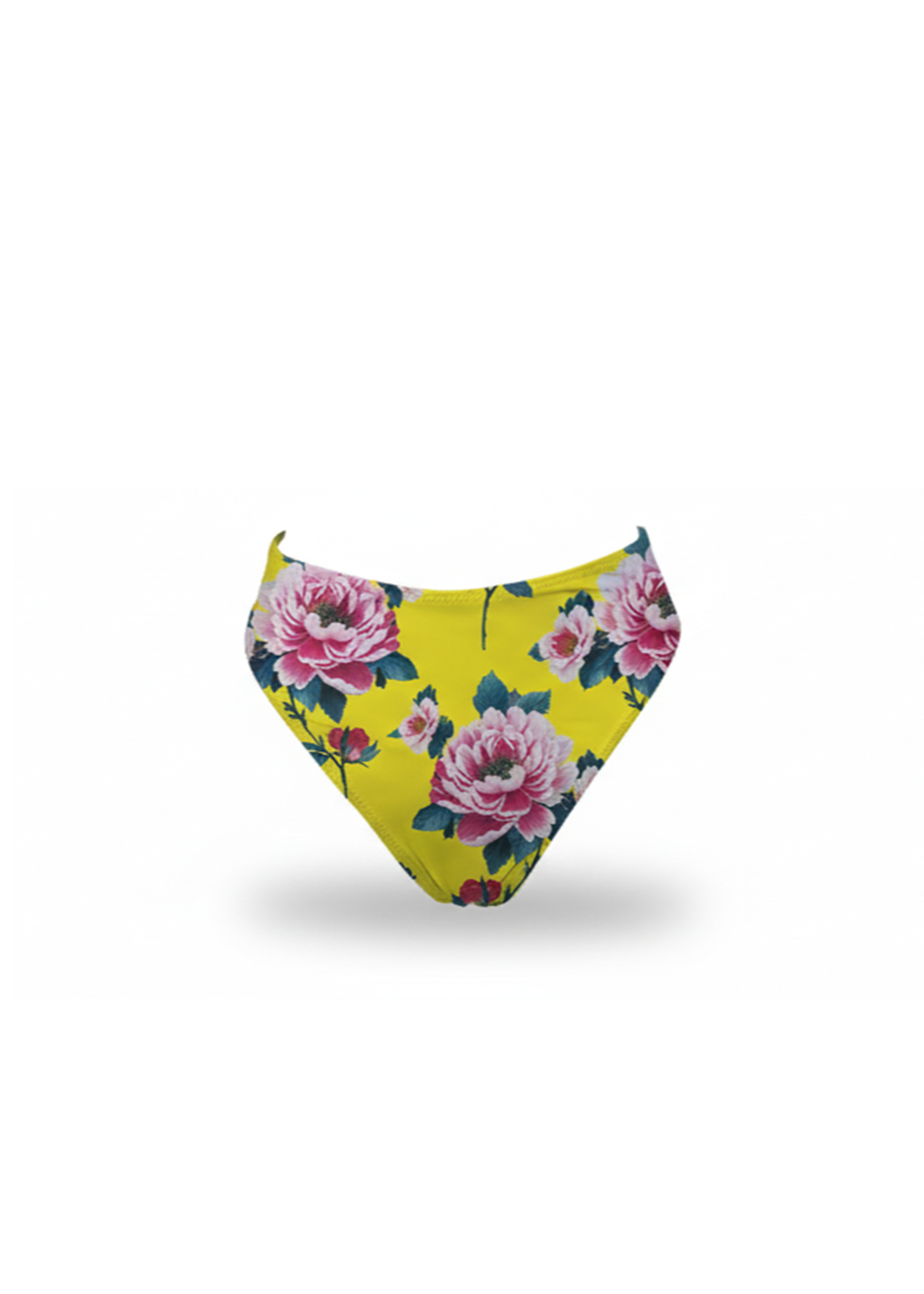 Diana Bikini - Pink Roses on Yellow - Bot
