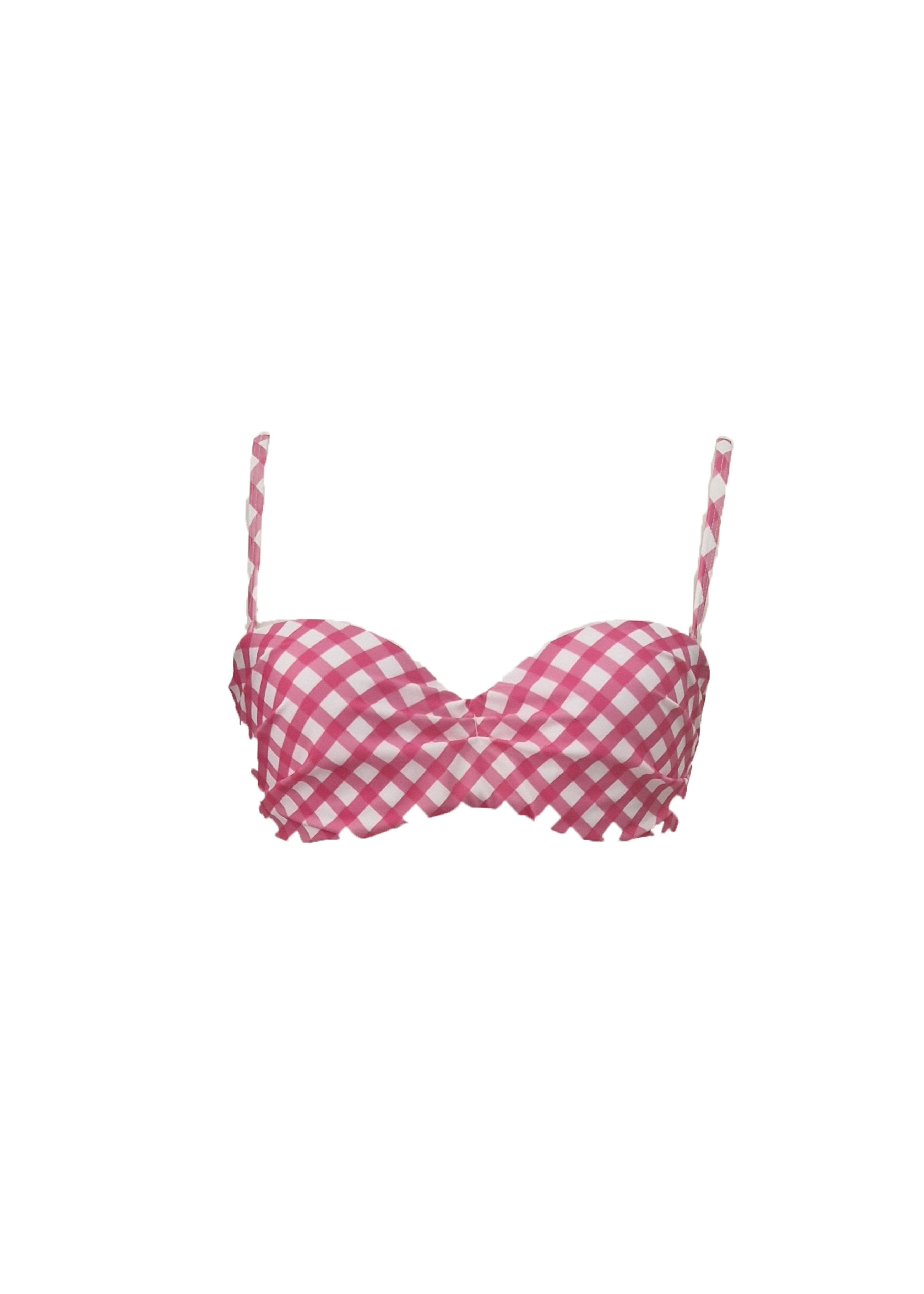 Monique Bikini - Fuchsia Plaid - Top