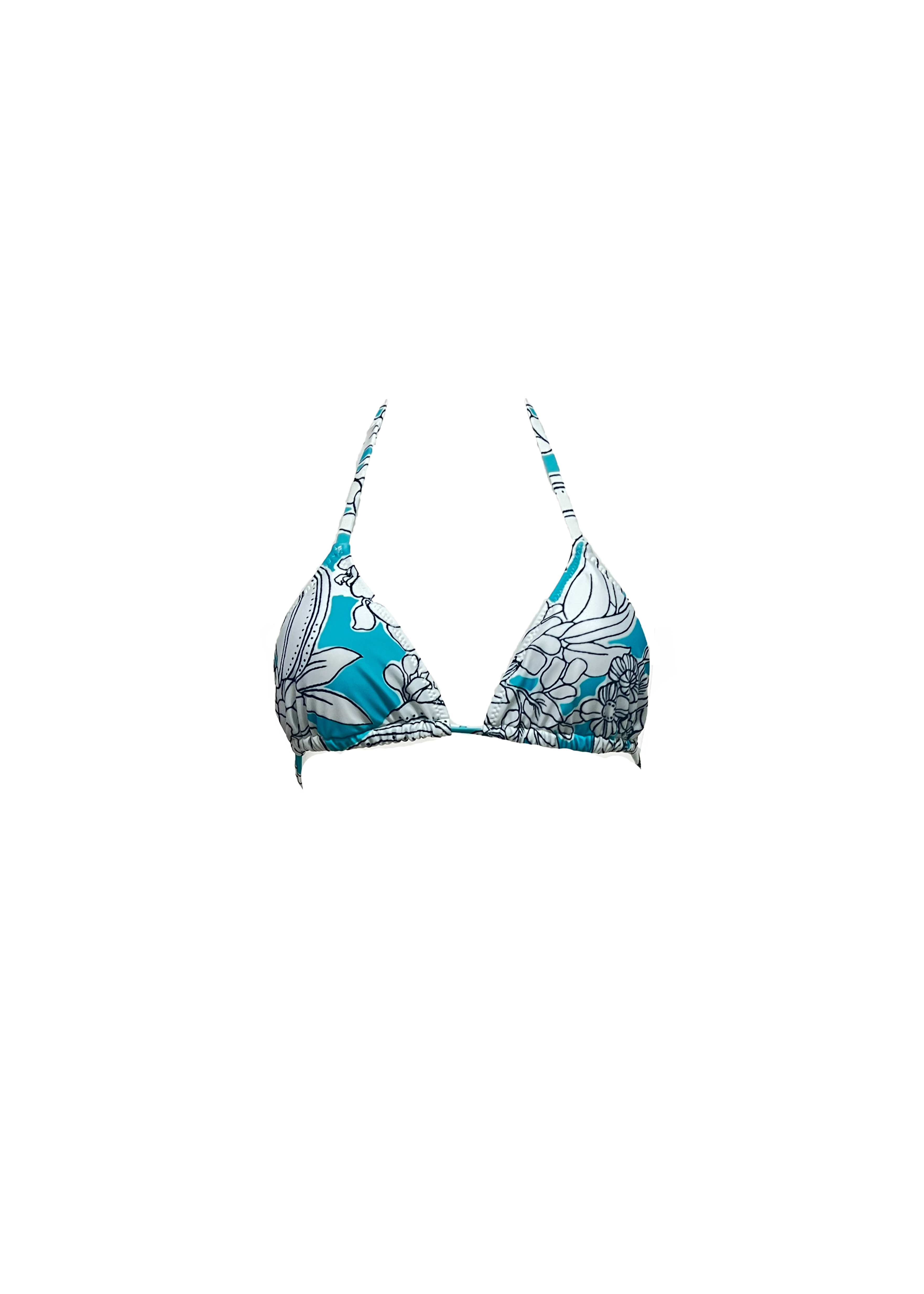 Brigitte Bikini - Cyan Emily Floral - Top